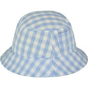 Fisherman Woven Hat - Blue Plaid-Little Sprout