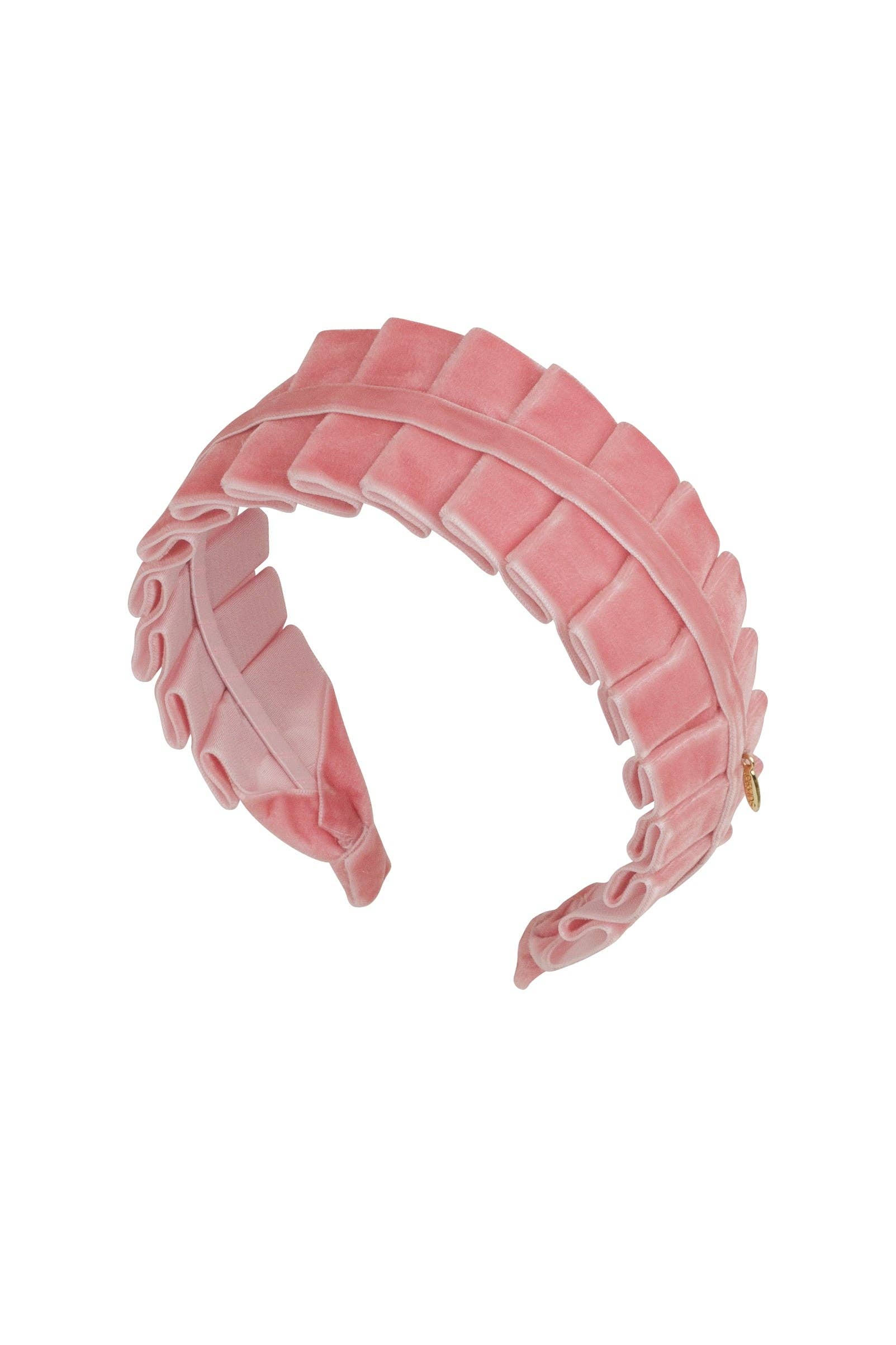Pristine Pleats Headband - Pink: Pink-Little Sprout