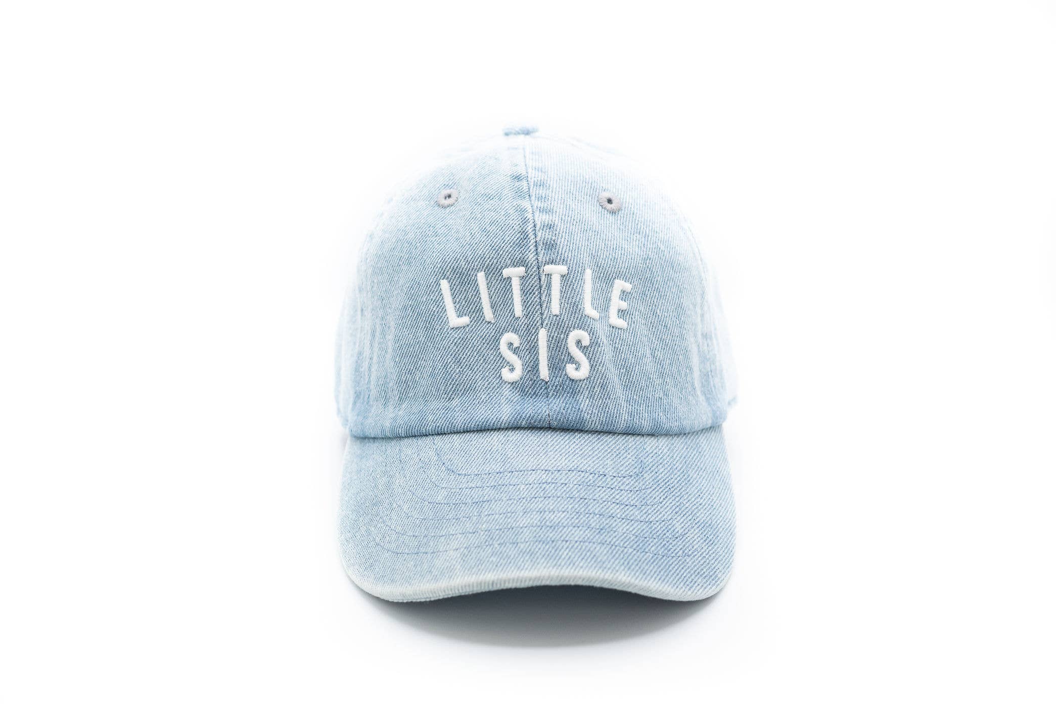 Denim Little Sis Hat: Toddler (1Y-4Y)-Little Sprout