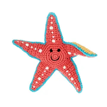 Plush Ocean Toy - Starfish Rattle-Little Sprout