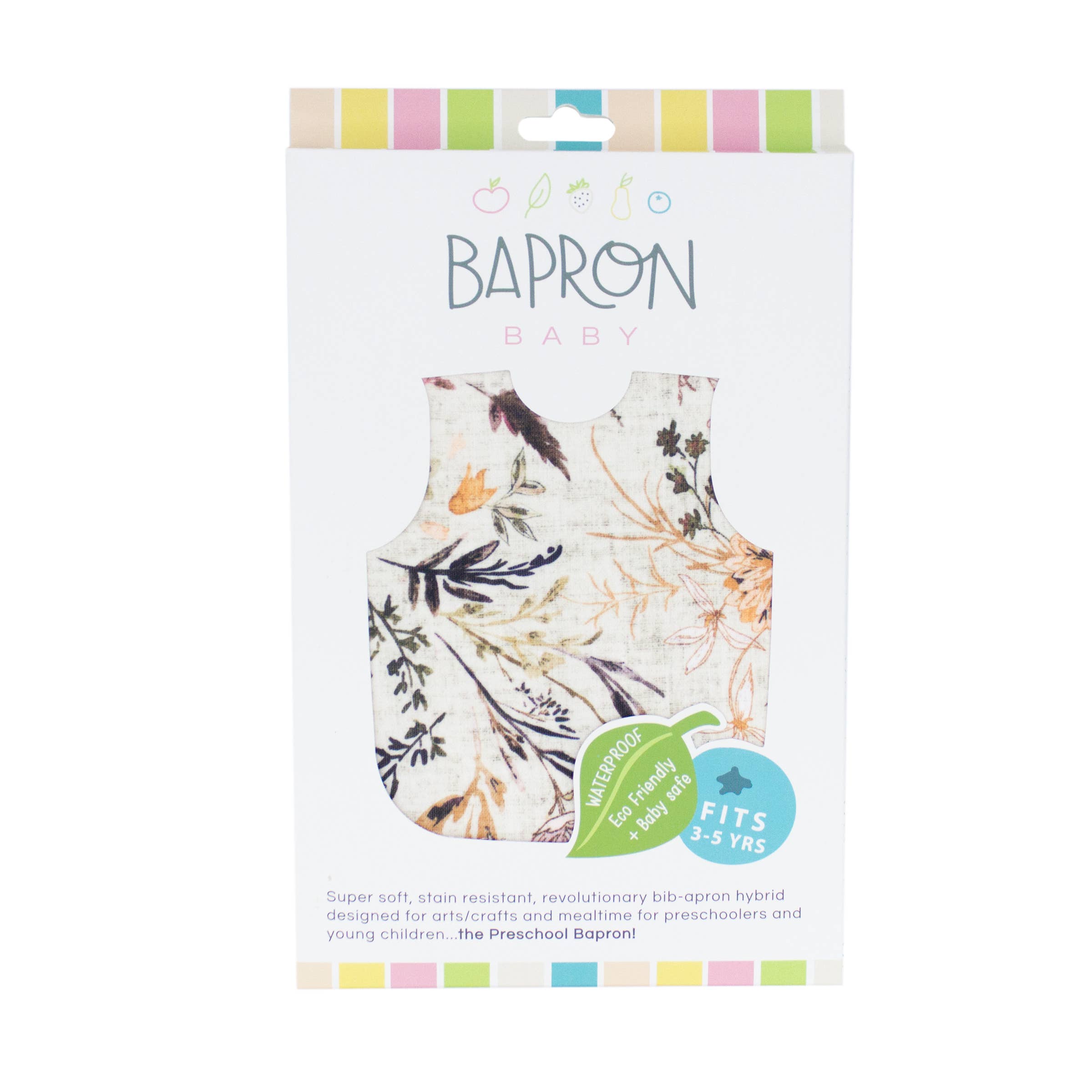 Delilah Floral Flutter Bapron: Toddler (6m-3T)-Little Sprout