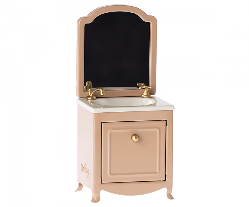 Sink Dresser with Mirror - Dark Powder-Little Sprout