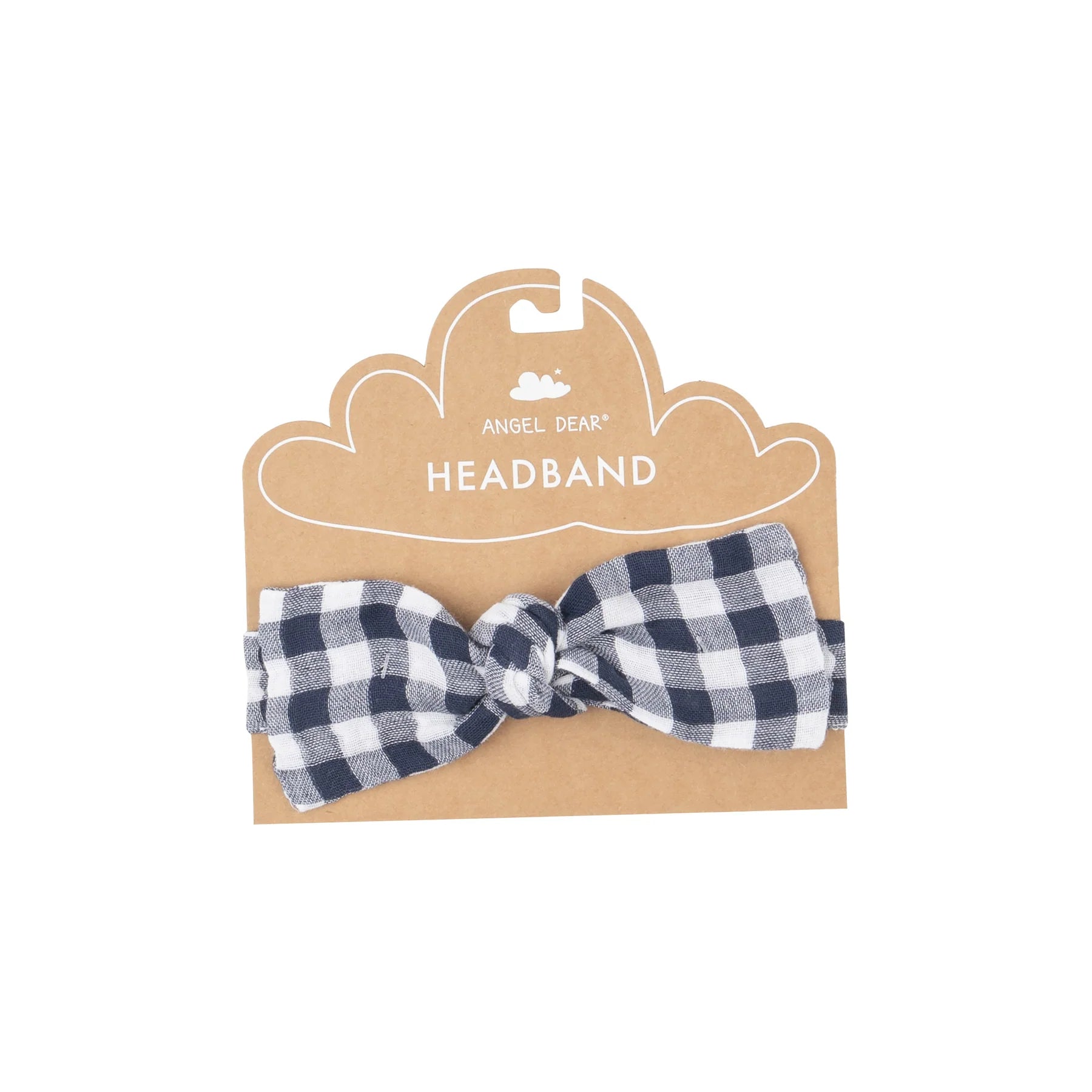 Headband - Navy Gingham-Little Sprout