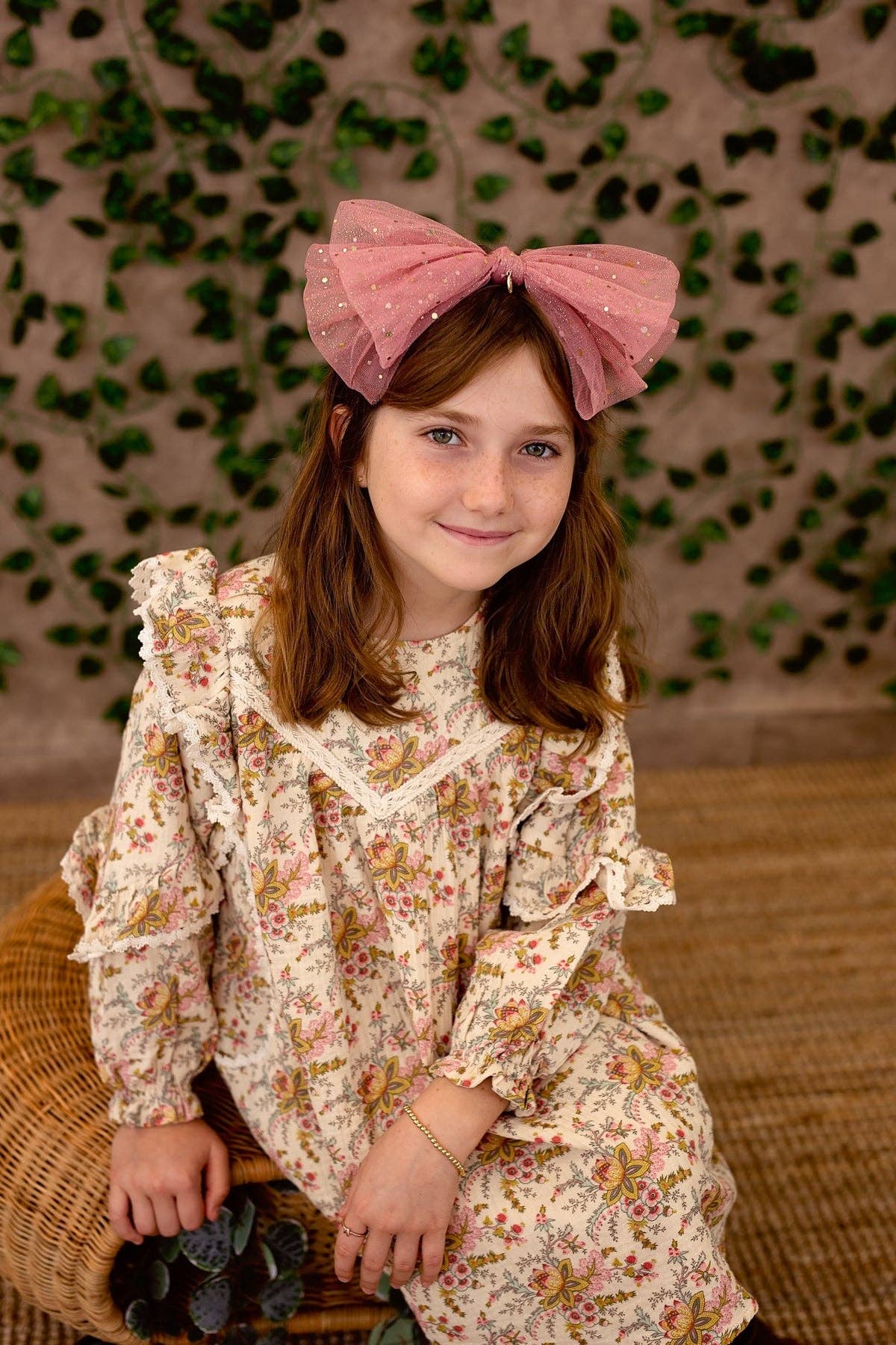 Ava Dot Headband - Burgundy: Burgundy-Little Sprout