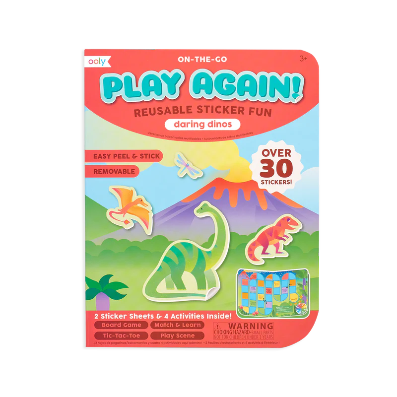 Play Again Mini On-The-Go Activity Book Daring Dinos-Little Sprout