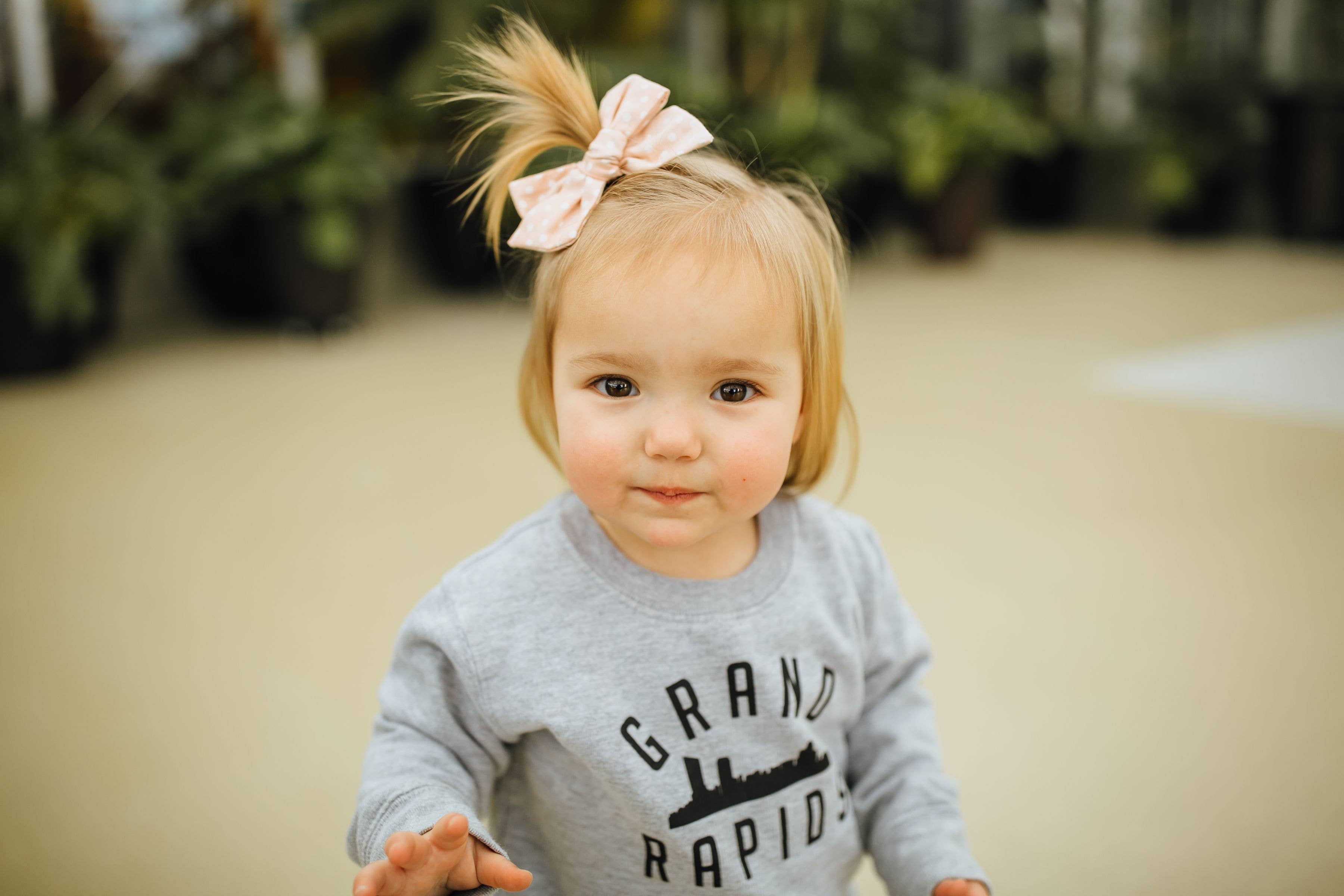 Light Blue Schoolgirl Bow: Clip-Little Sprout