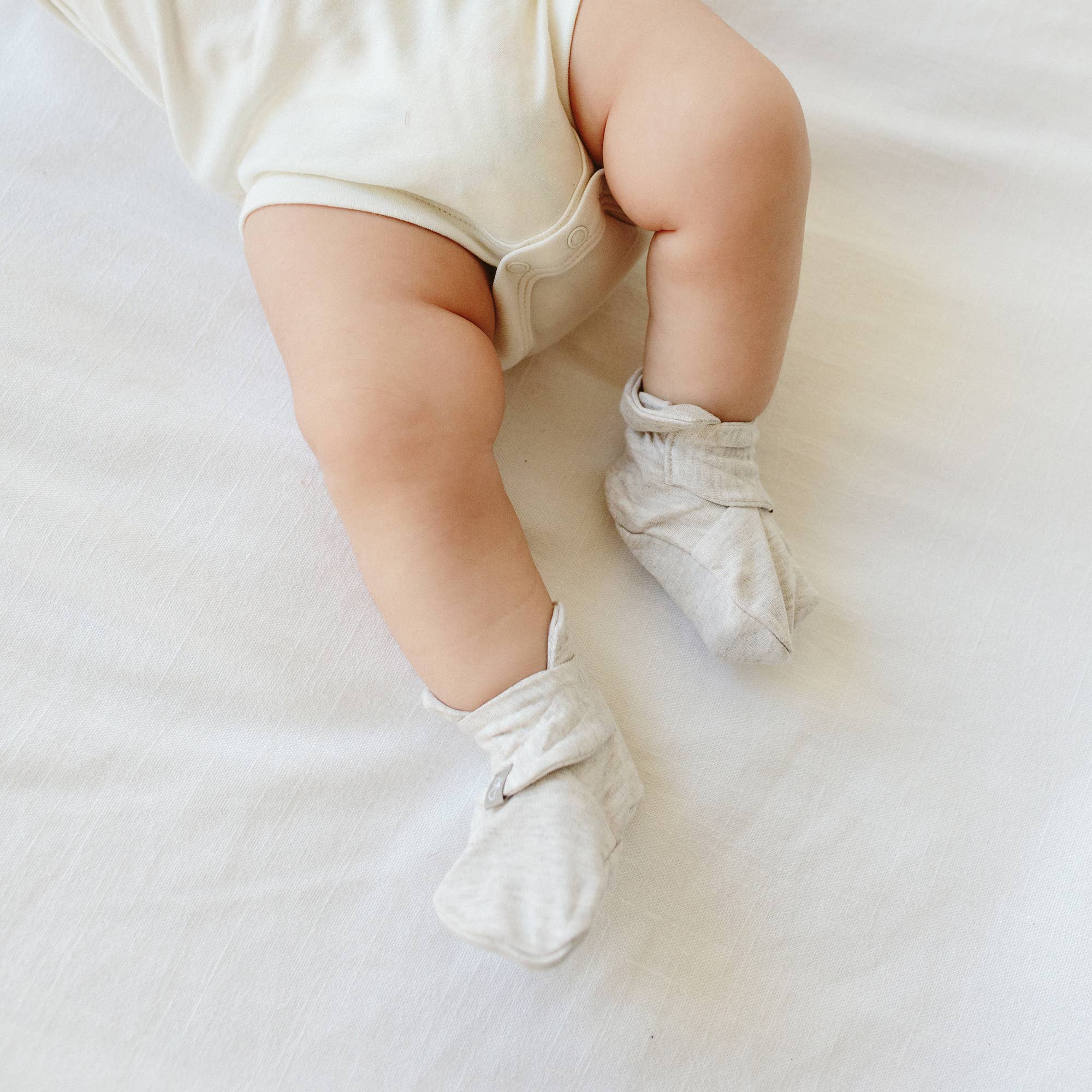 Viscose Bamboo + Organic Cotton Baby Boots - Storm Gray: 0-3M-Little Sprout