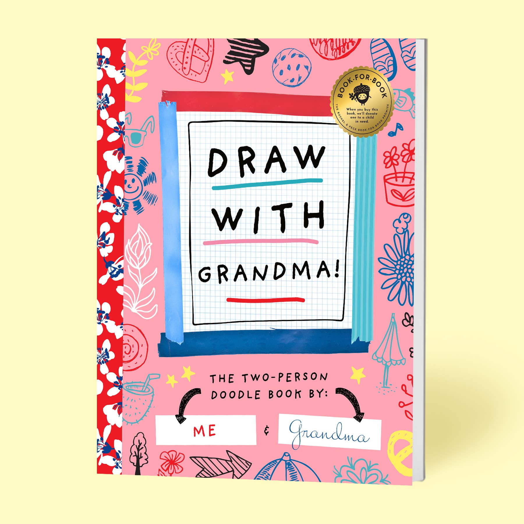 Draw With Grandma! (Kids Doodle Coloring Book)-Little Sprout