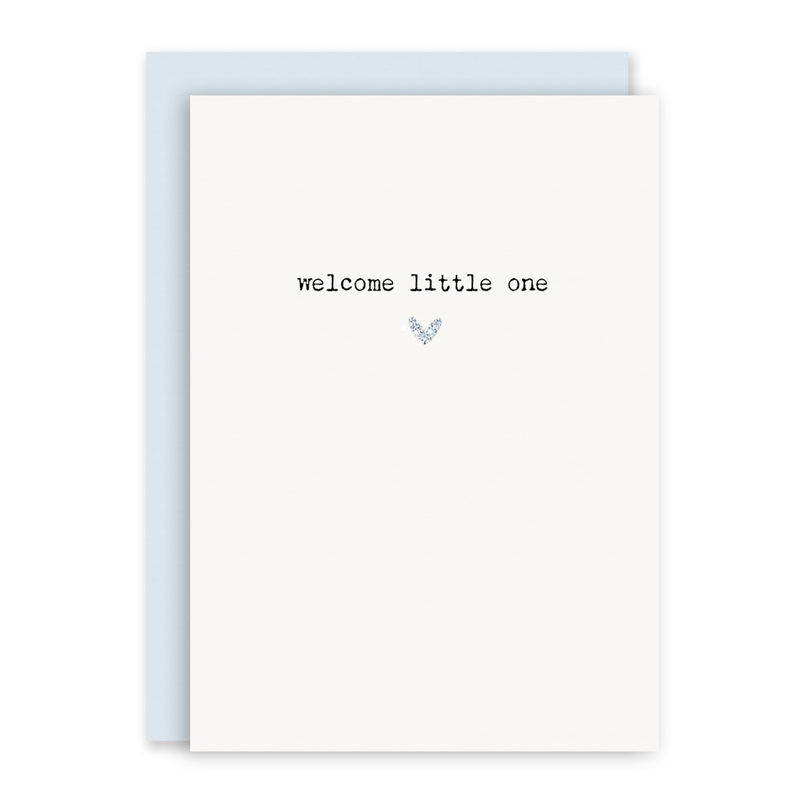 Welcome Little One (blue) - Baby Card-Little Sprout