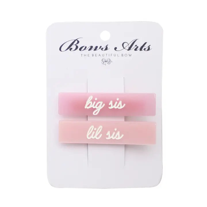 Big Sis/Lil Sis Acetate Clip Set-Little Sprout