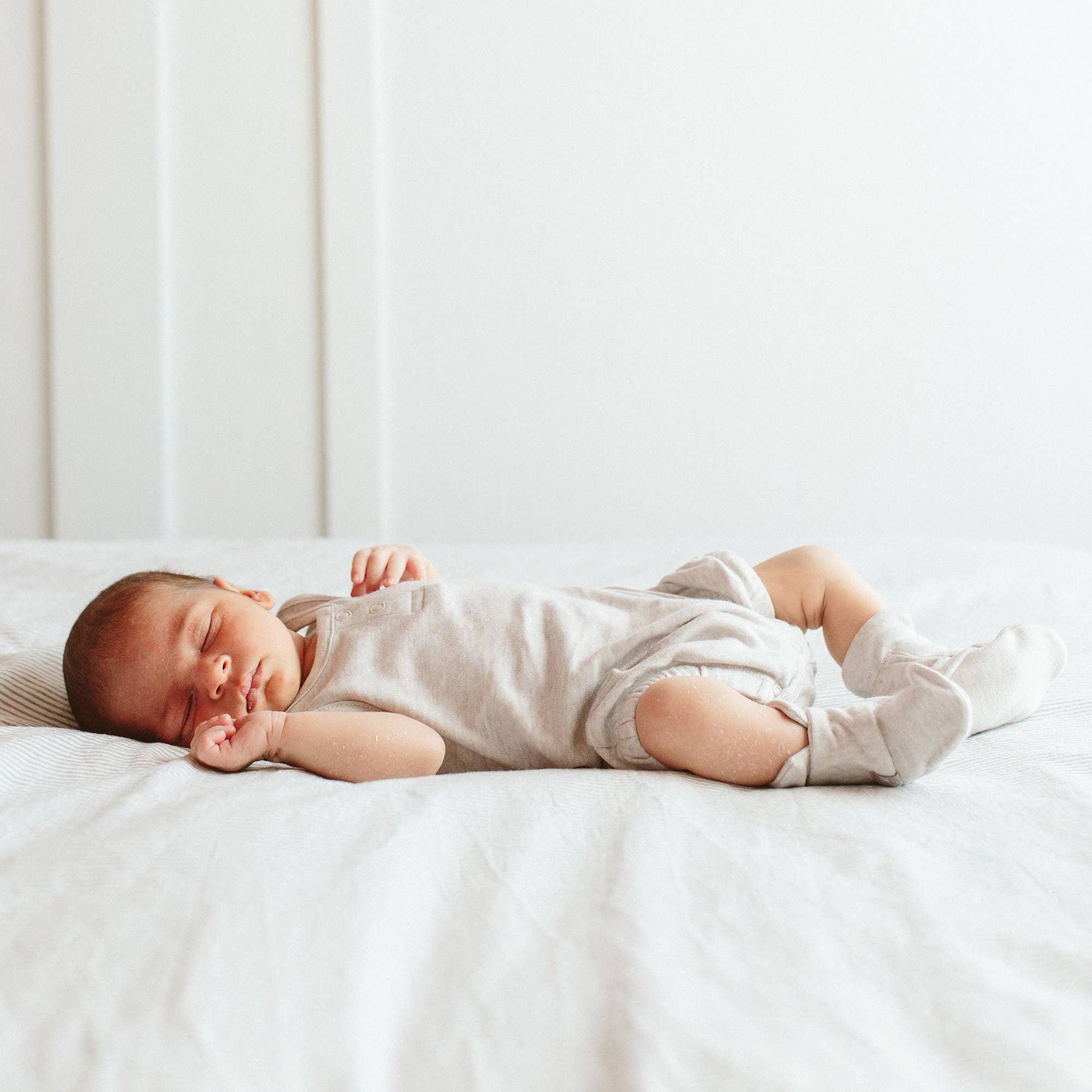 Viscose Bamboo + Organic Cotton Baby Boots - Storm Gray: 0-3M-Little Sprout