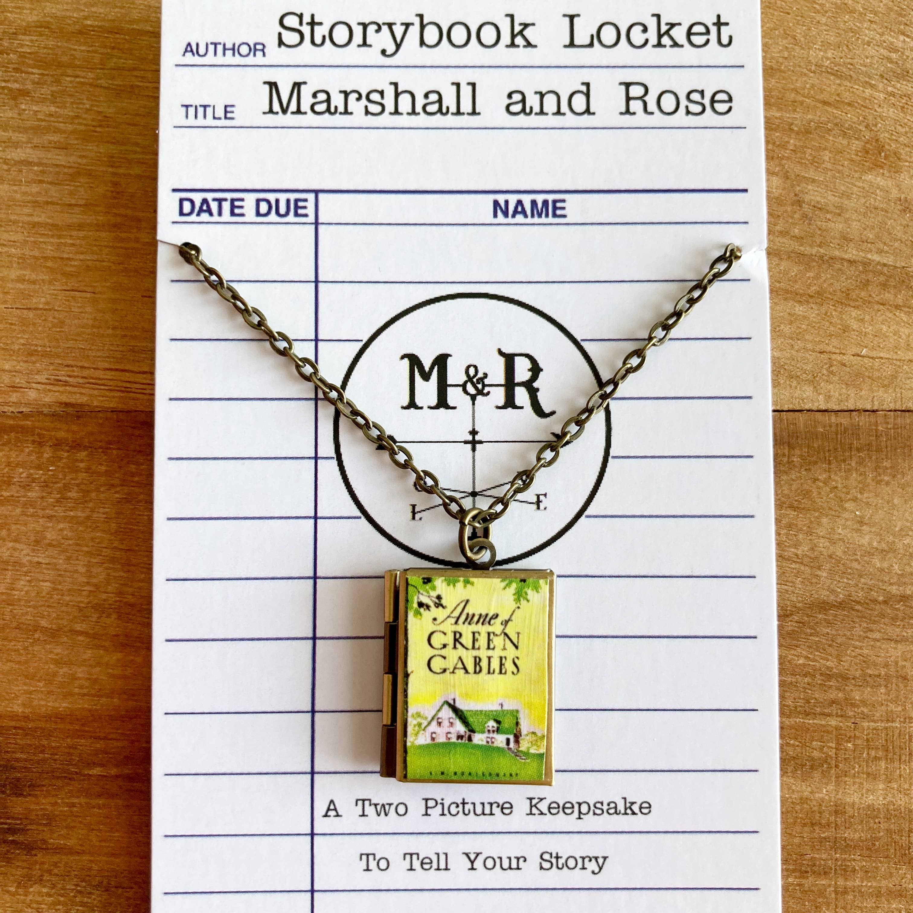 Book Locket Anne of Green Gables - Home: Bronze-Little Sprout