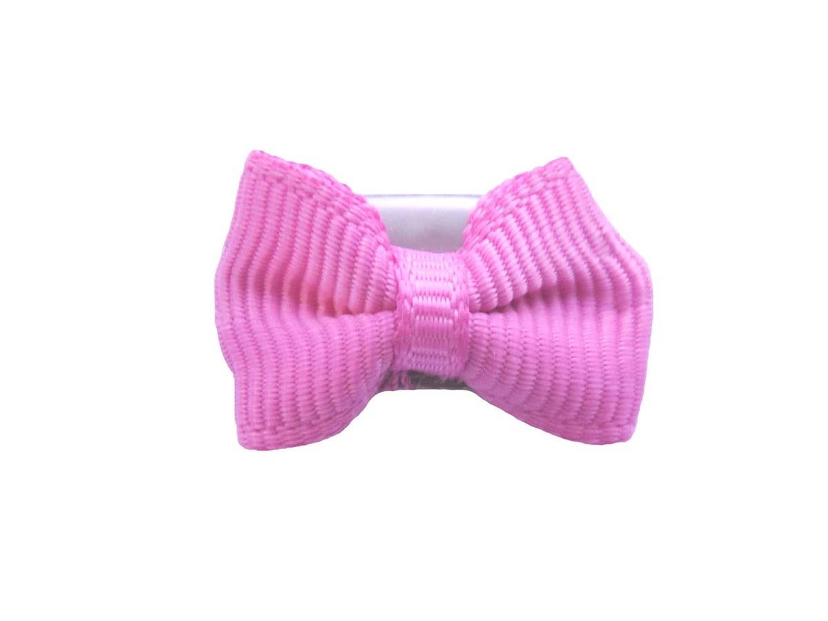 Mini Wisp Clip Tiny Tuxedo Baby Bow Hair Clips Mini Bows: Burgundy-Little Sprout