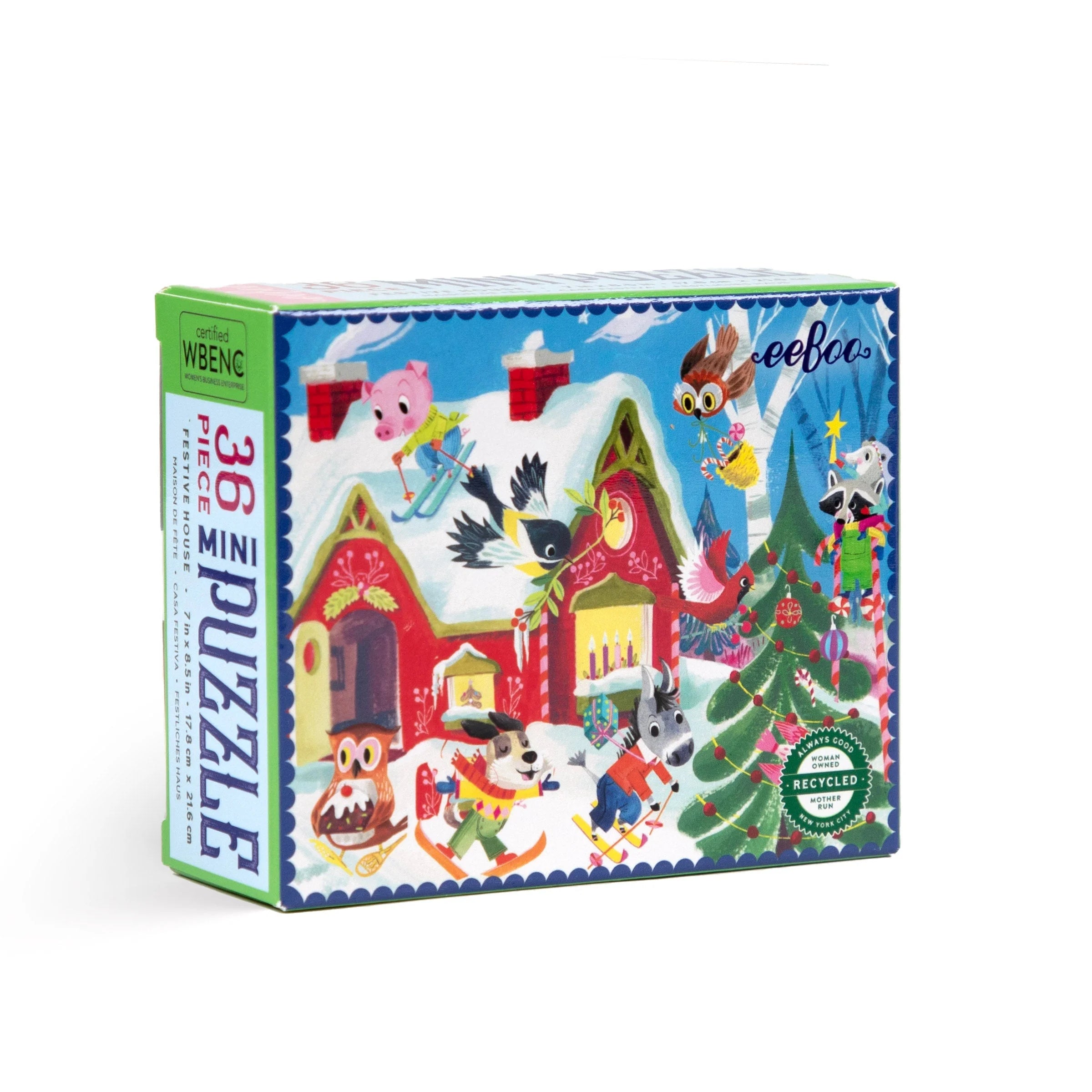 Woodland Holiday Mini Puzzle - 36 pieces-Little Sprout