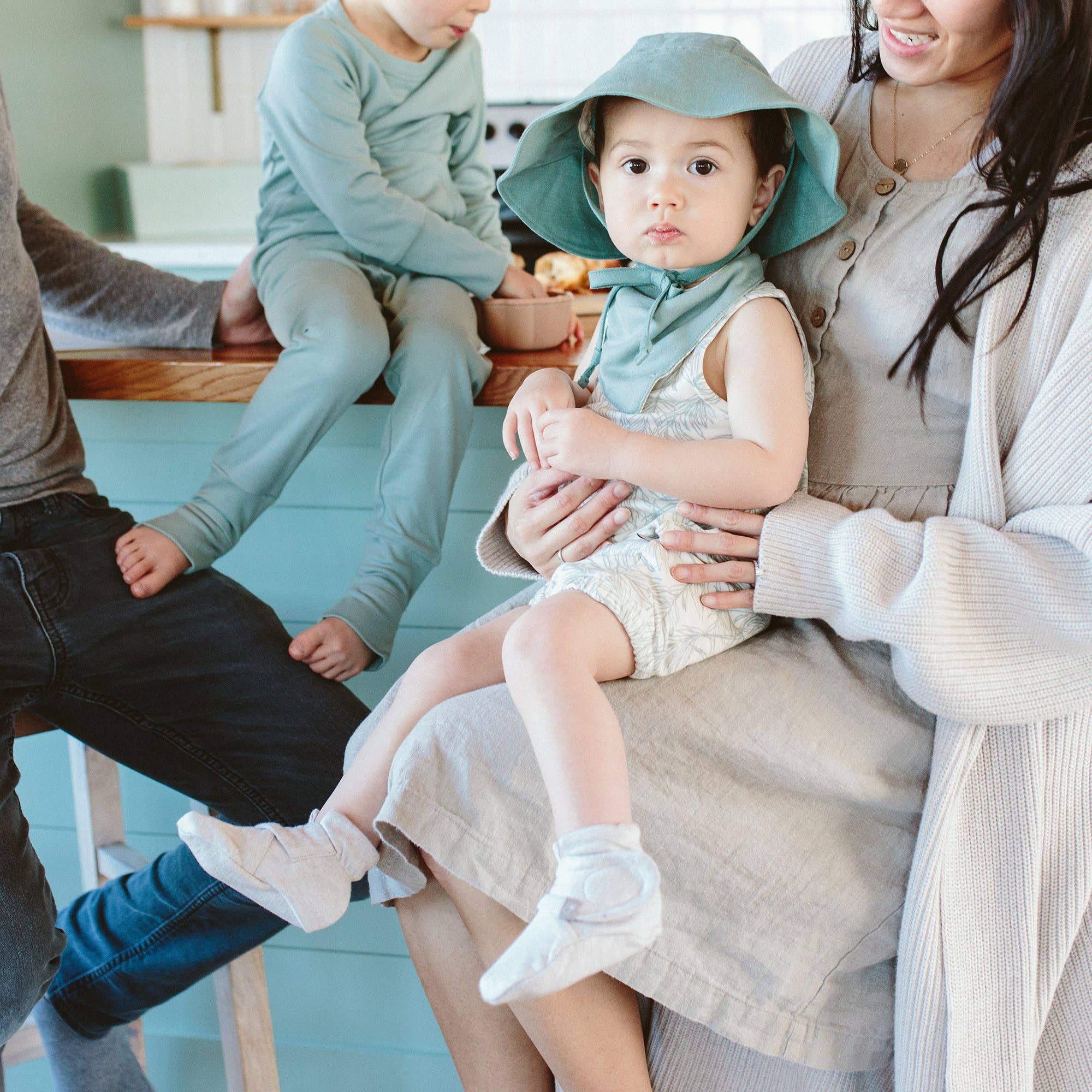 Viscose Bamboo + Organic Cotton Baby Boots - Storm Gray: 0-3M-Little Sprout