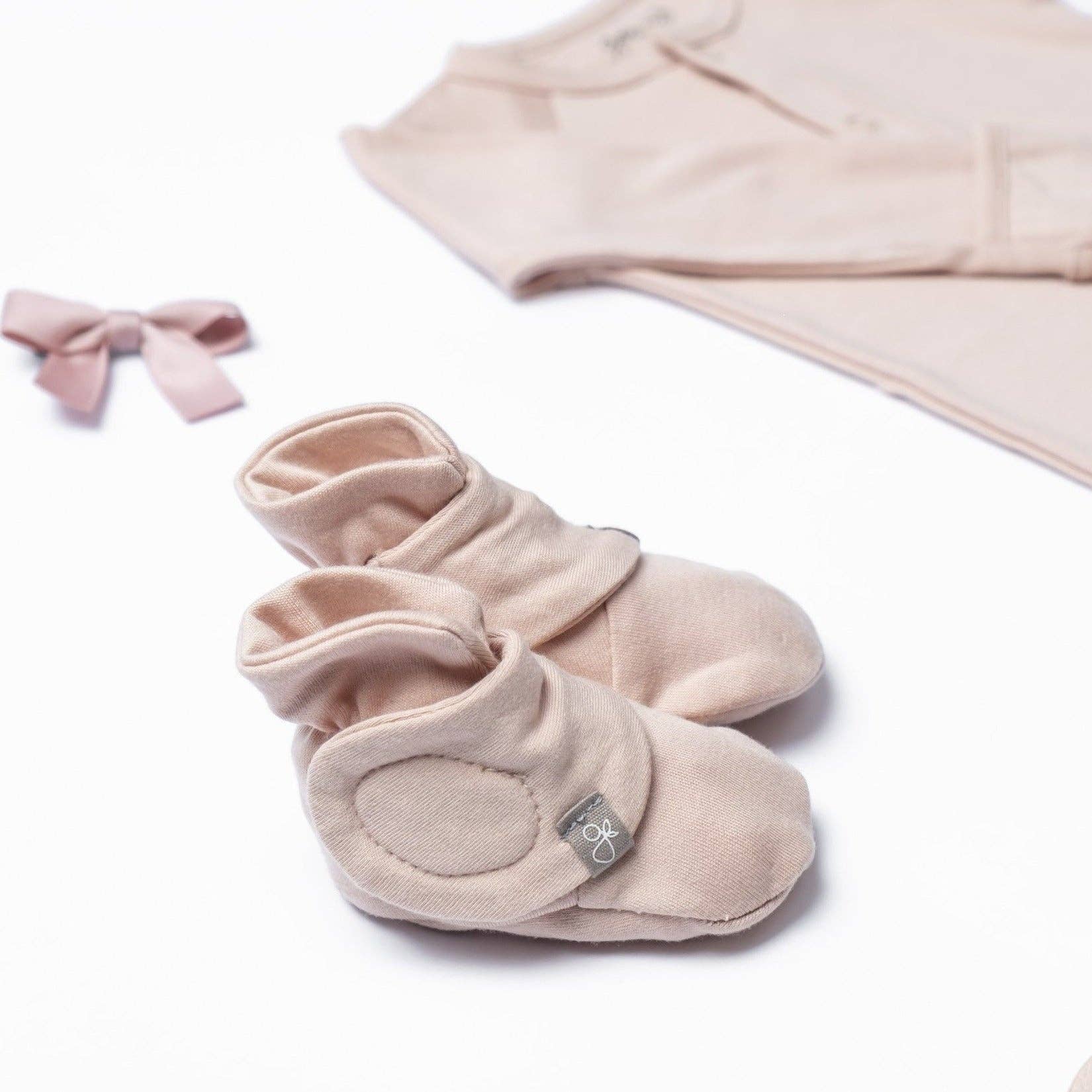 Viscose Bamboo + Organic Cotton Baby Boots - Rose: 0-3M-Little Sprout