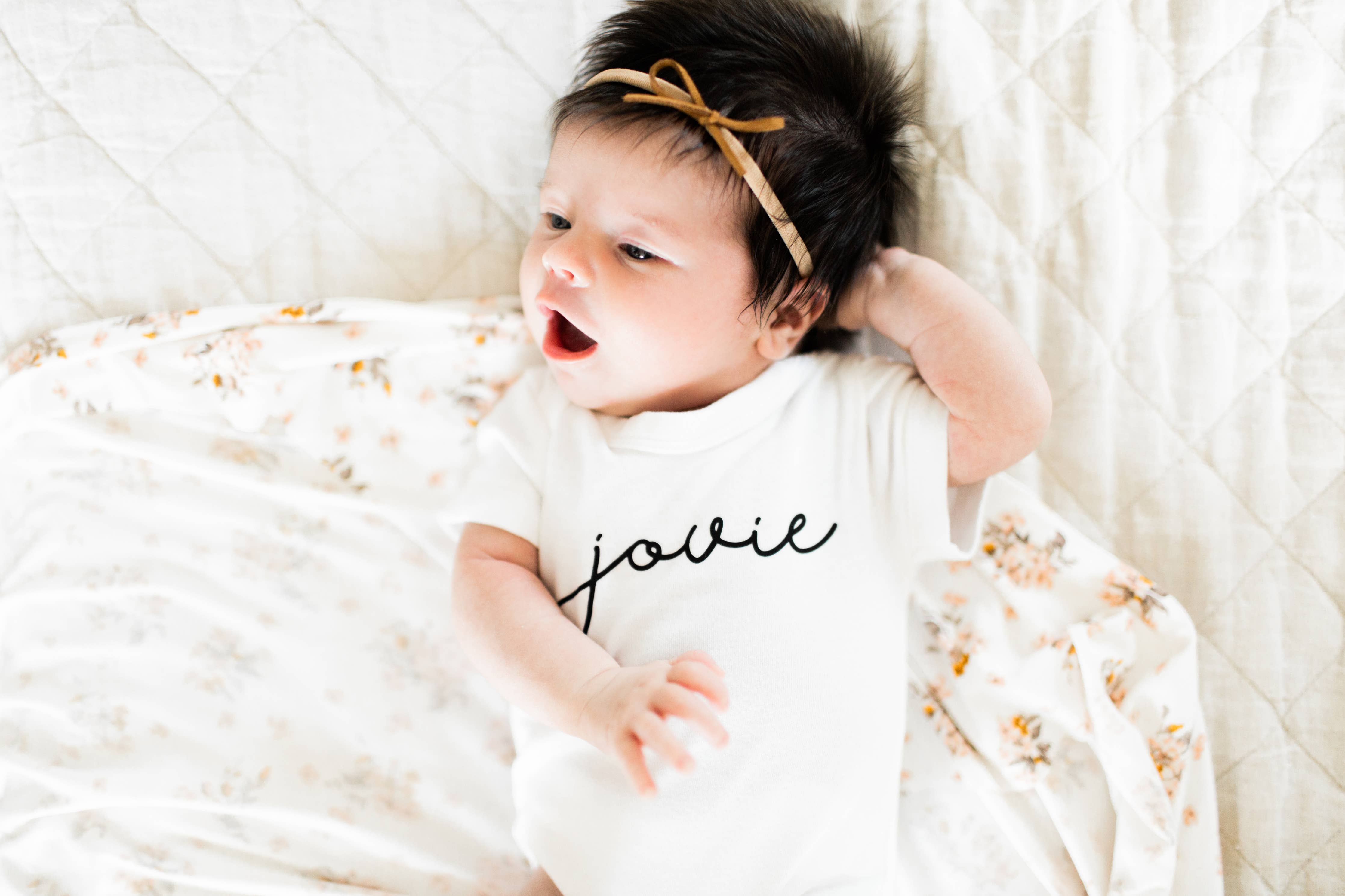Navy Suede Tied Bow on Headband-Little Sprout