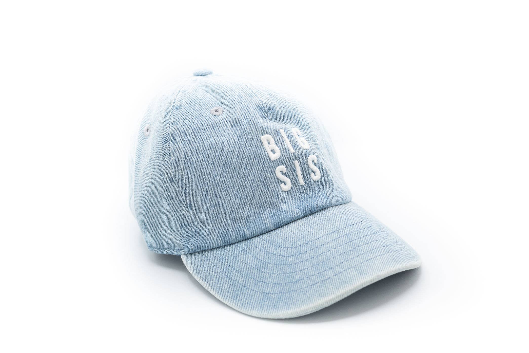 Denim Big Sis Hat: Child (5Y-10Y)-Little Sprout