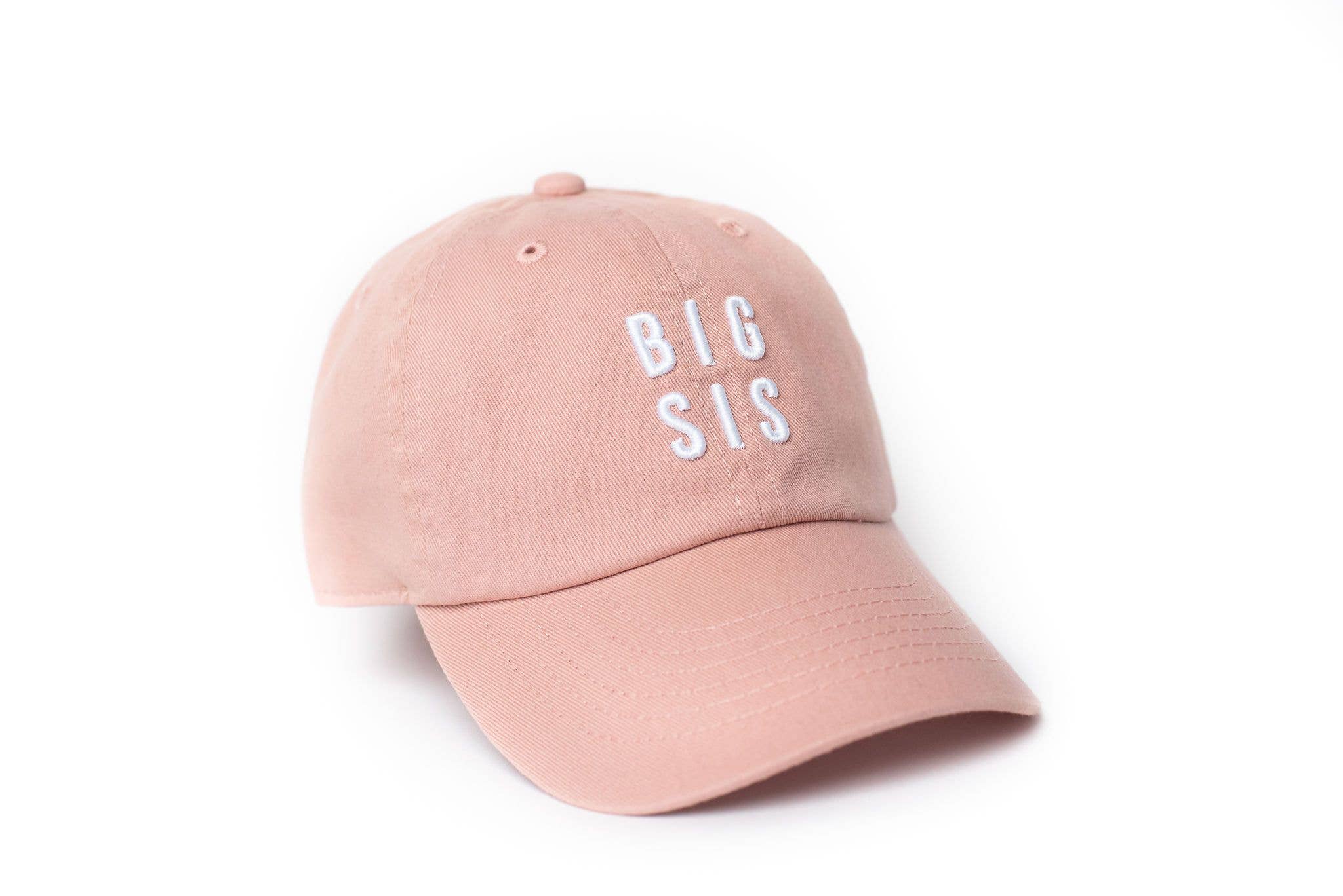 Dusty Rose Big Sis Hat: Toddler (1Y-4Y)-Little Sprout