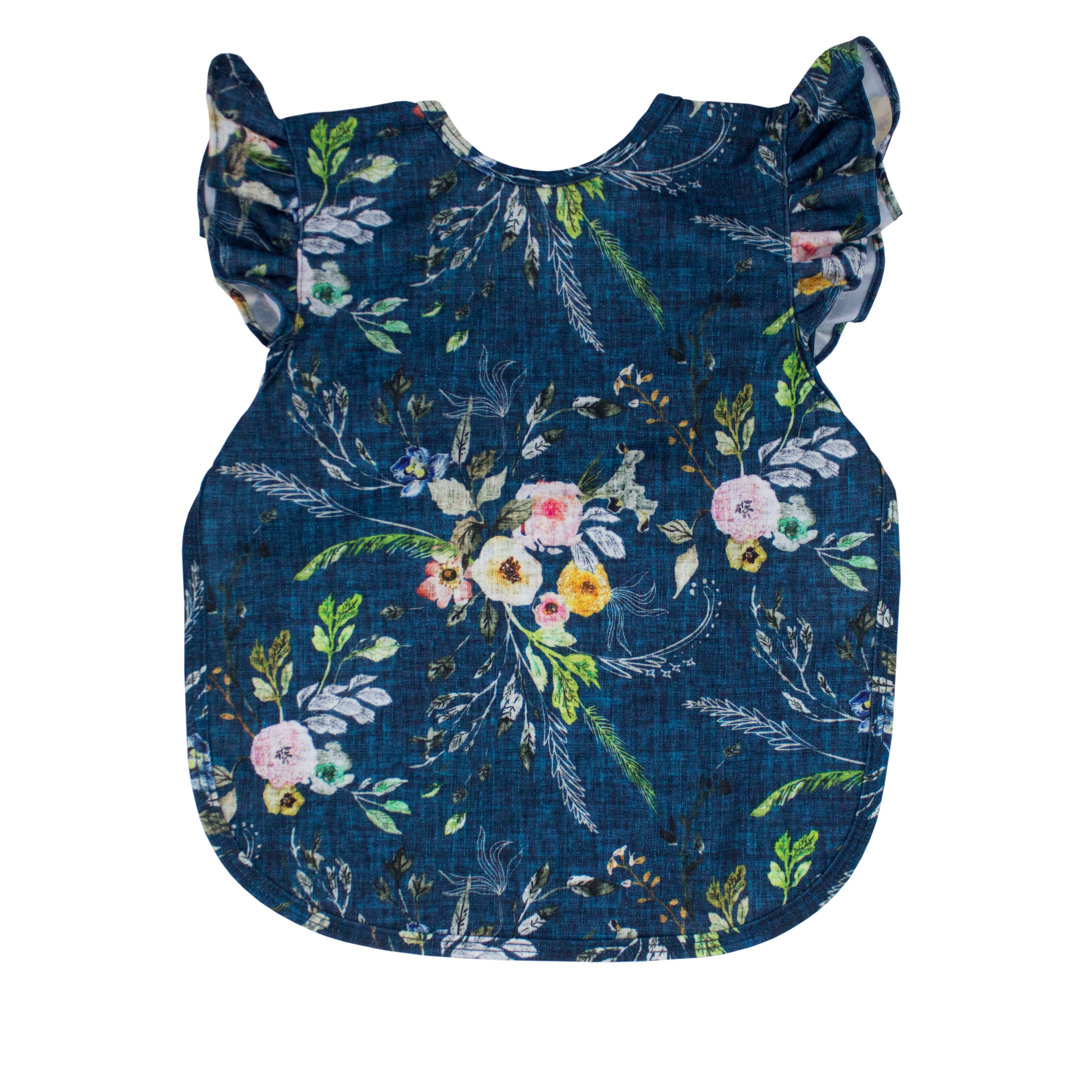 Boho Floral Flutter Bapron: Toddler (6m-3T)-Little Sprout