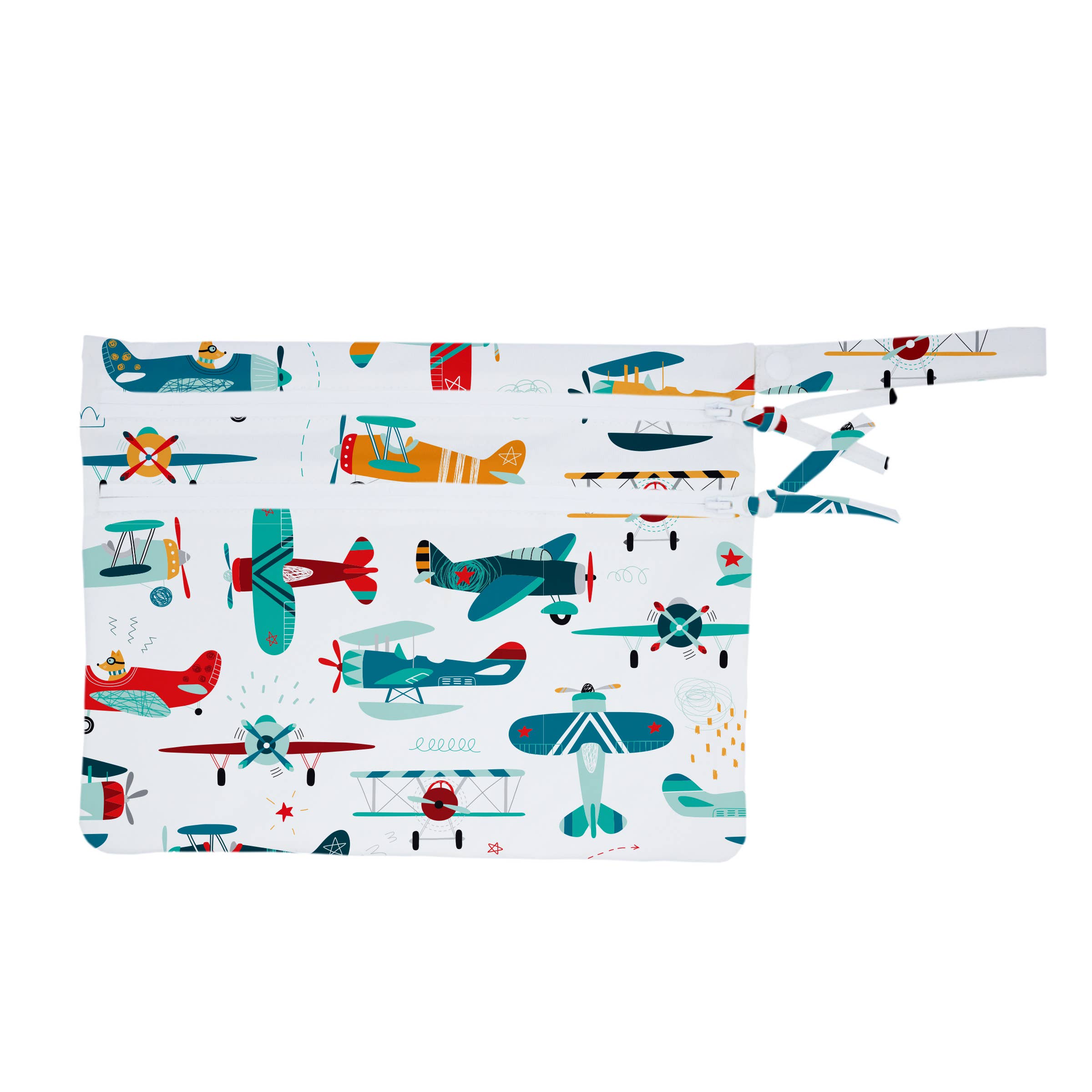 Retro Airplanes Waterproof Wet Bag-Little Sprout