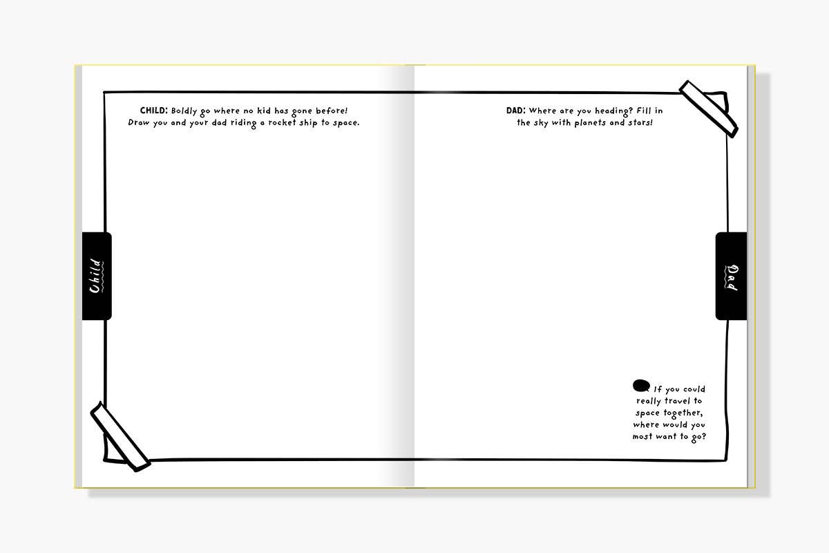 Draw With Dad! (Kids Doodle Coloring Book)-Little Sprout