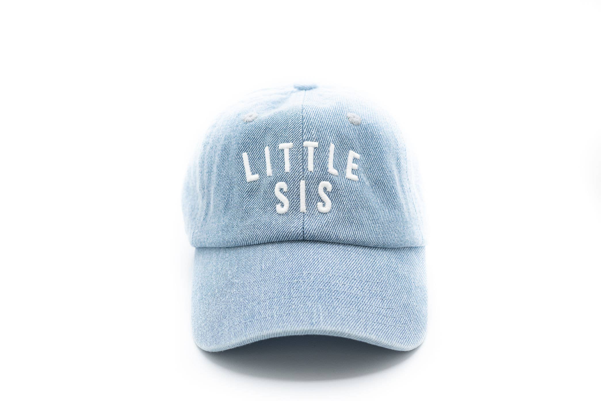 Denim Little Sis Hat: Toddler (1Y-4Y)-Little Sprout