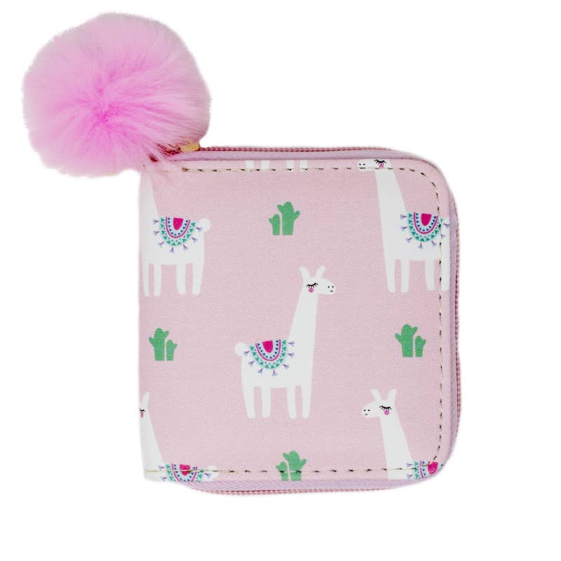 Pink Lama Wallet-Little Sprout