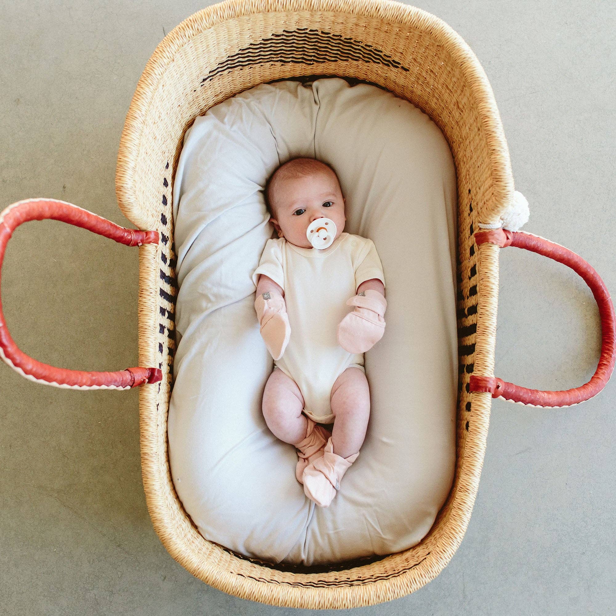 Viscose Bamboo + Organic Cotton Baby Boots - Rose: 0-3M-Little Sprout