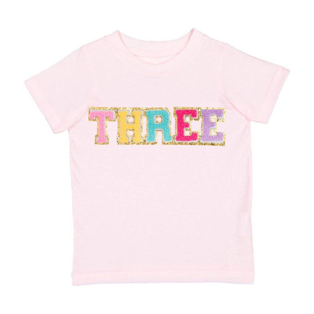 Third Birthday Patch Short Sleeve T-Shirt - Kids Birthday: 3T