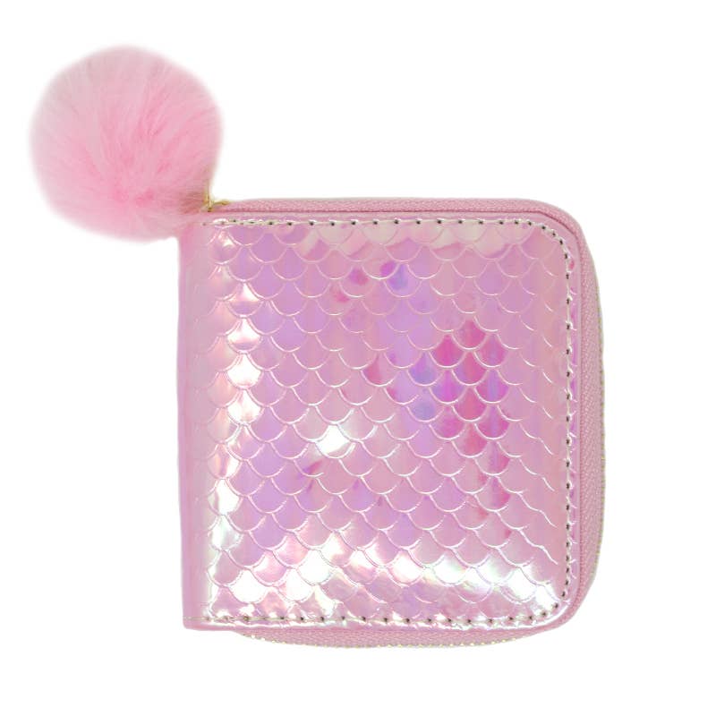 Mermaid Scale Wallet: Blue-Little Sprout