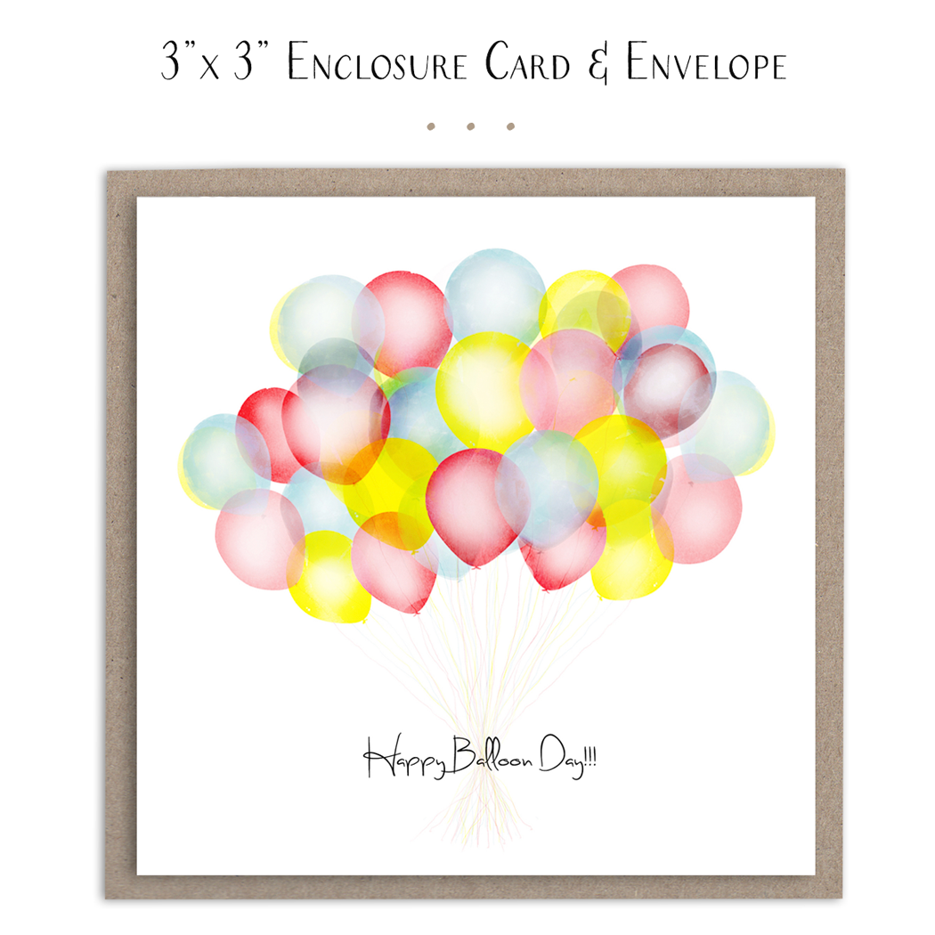 Happy Balloon Day Mini Card-Little Sprout