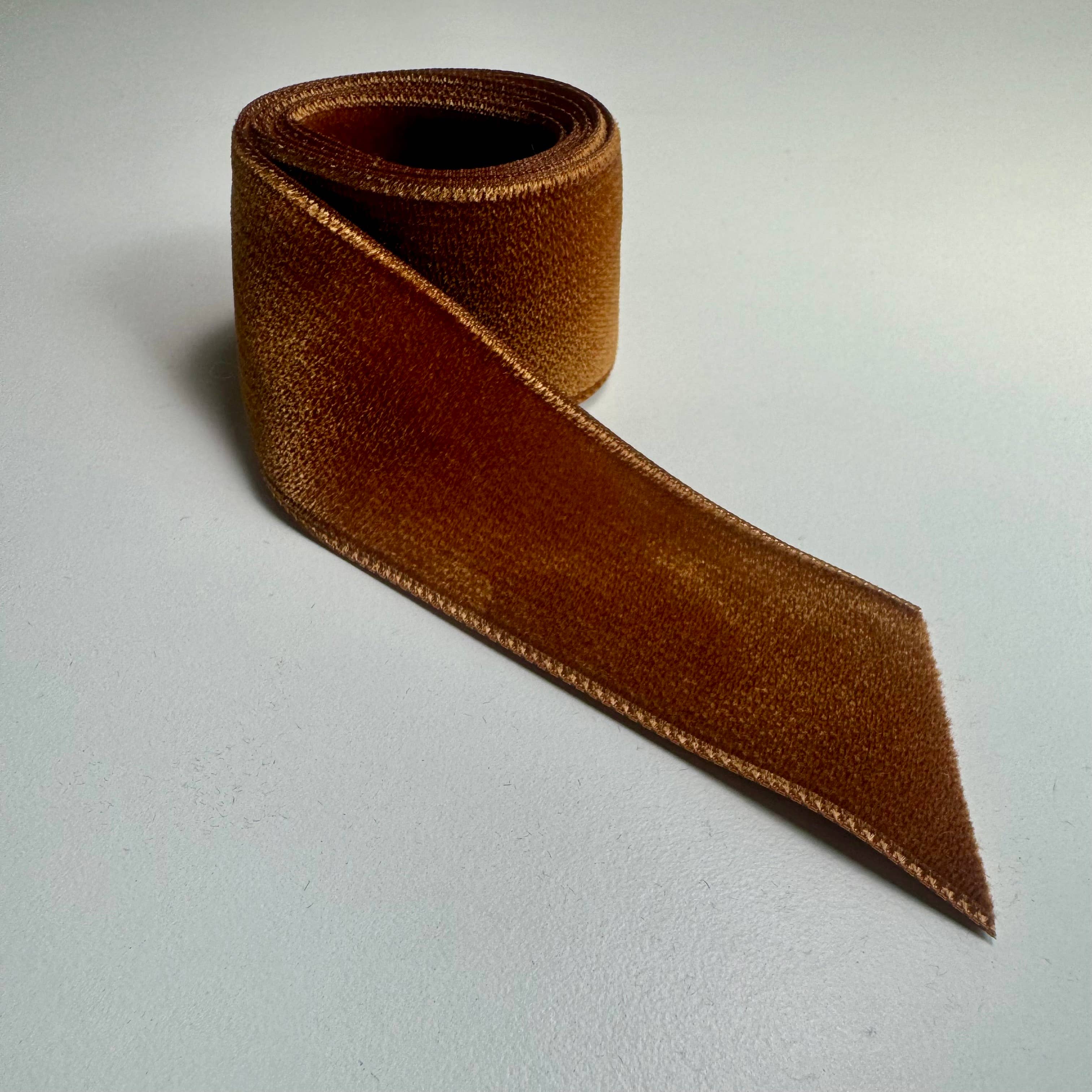 Velvet Hair Bows - Fall Vibes: Nutmeg-Little Sprout