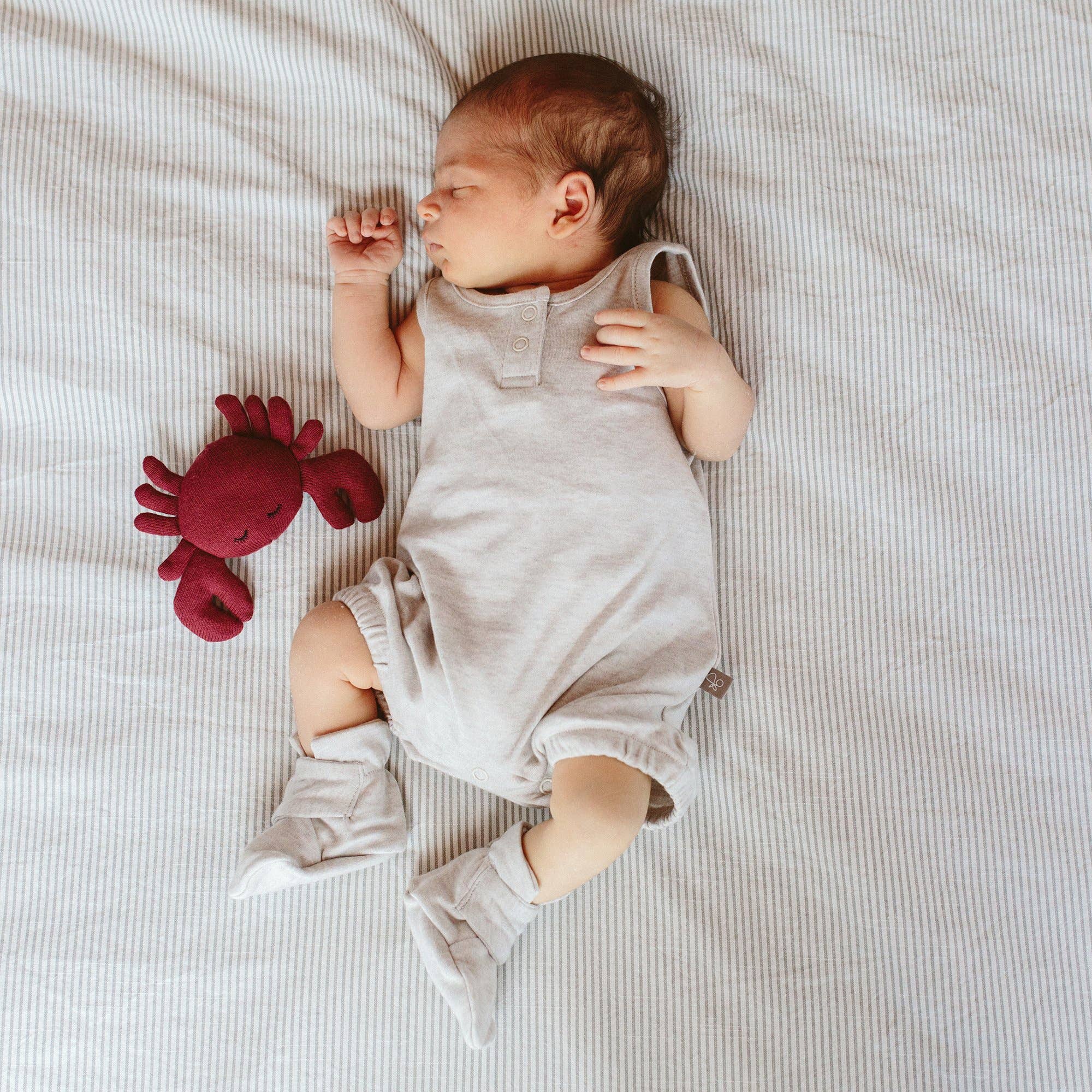 Viscose Bamboo + Organic Cotton Baby Boots - Storm Gray: 0-3M-Little Sprout
