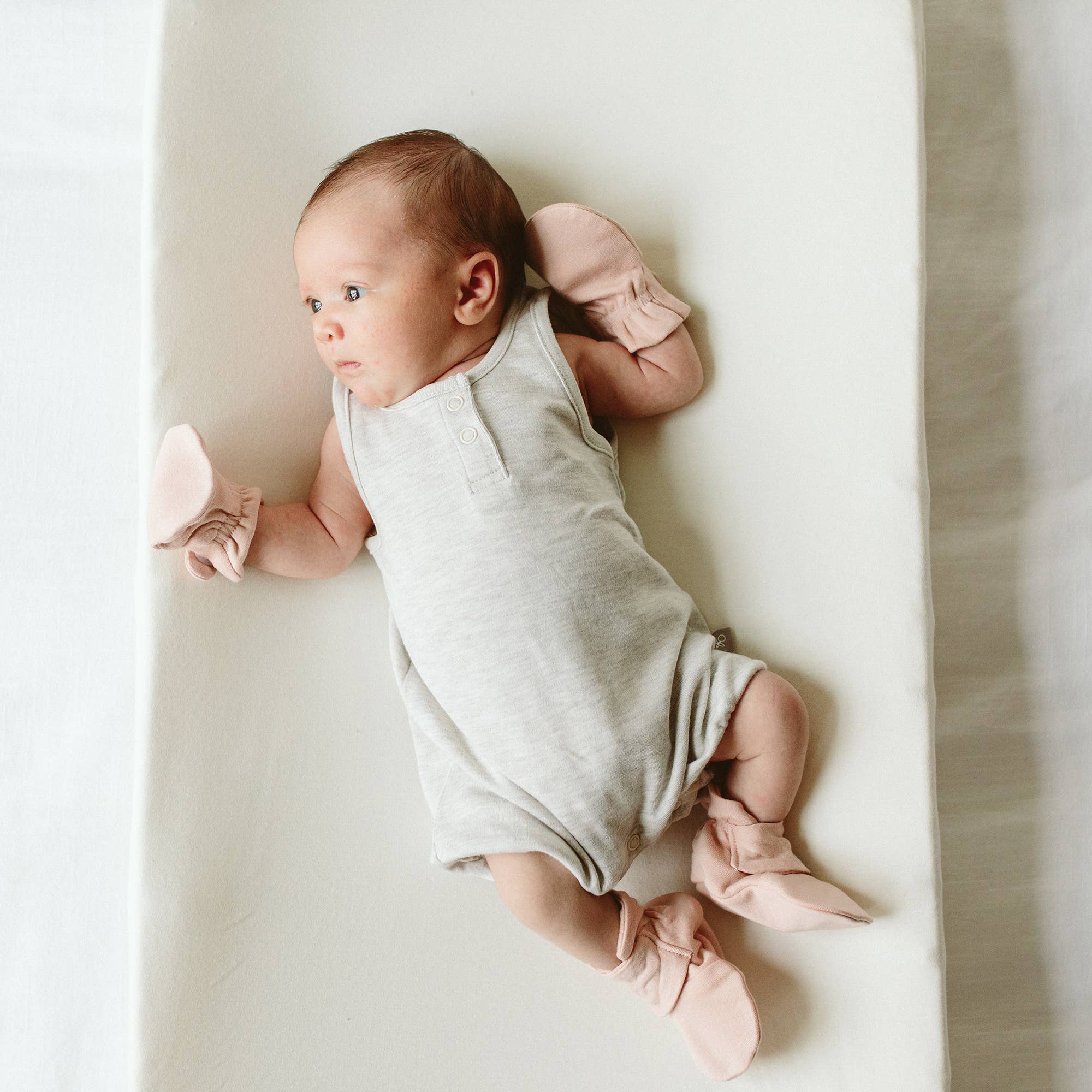 Viscose Bamboo + Organic Cotton Baby Boots - Rose: 0-3M-Little Sprout