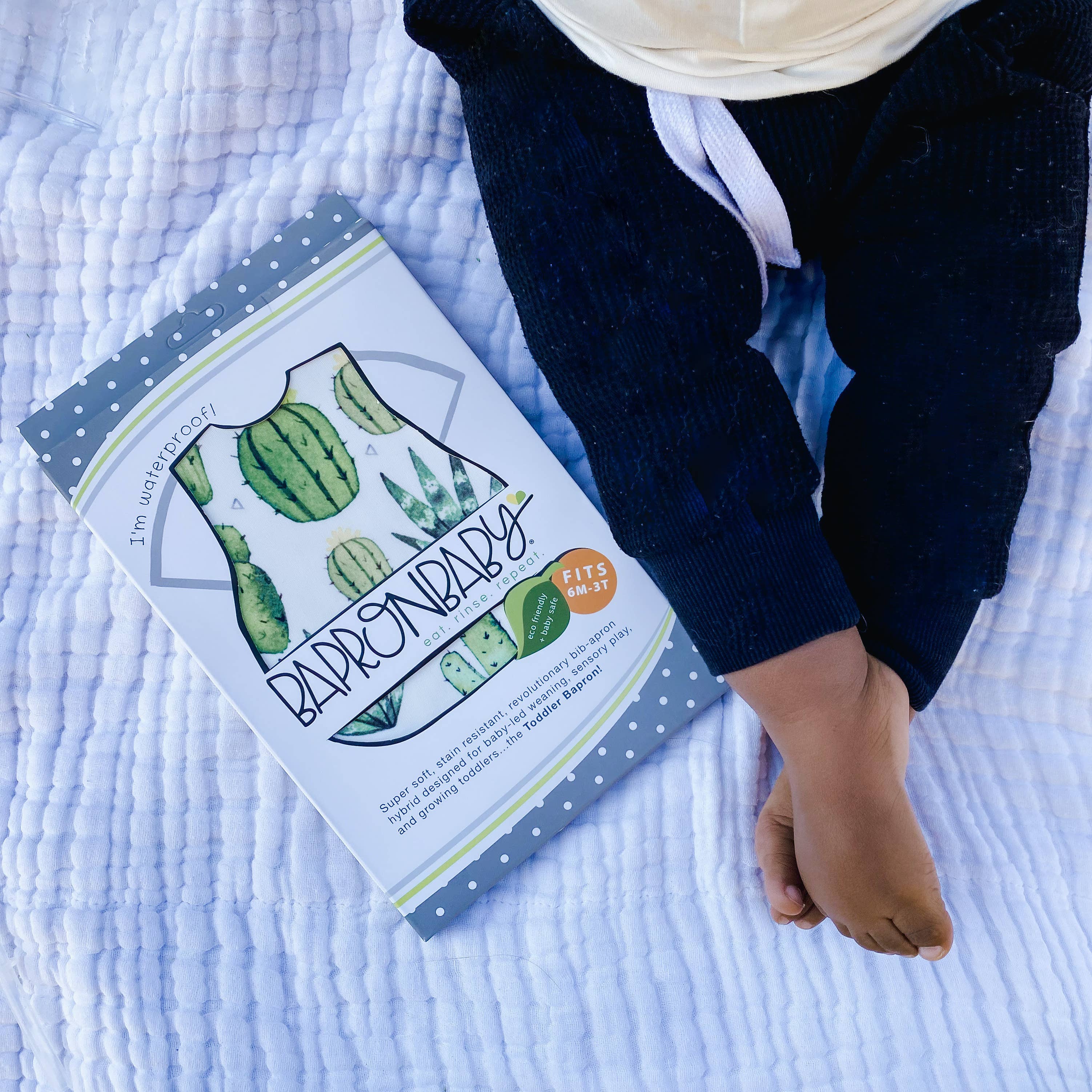 Desert Cactus Bapron: Toddler (6m-3T)