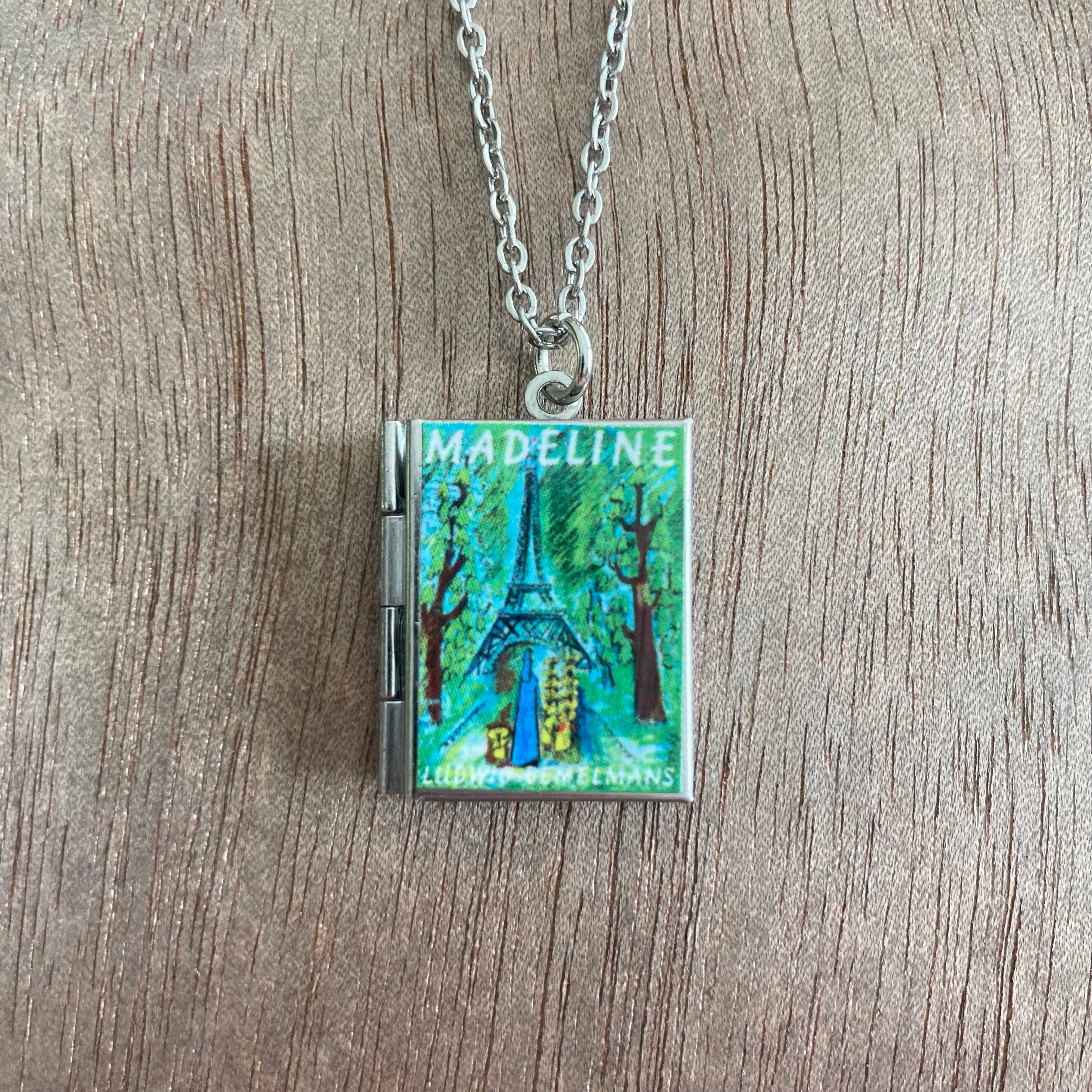 Book Locket Madeline: Stainless Steel-Little Sprout