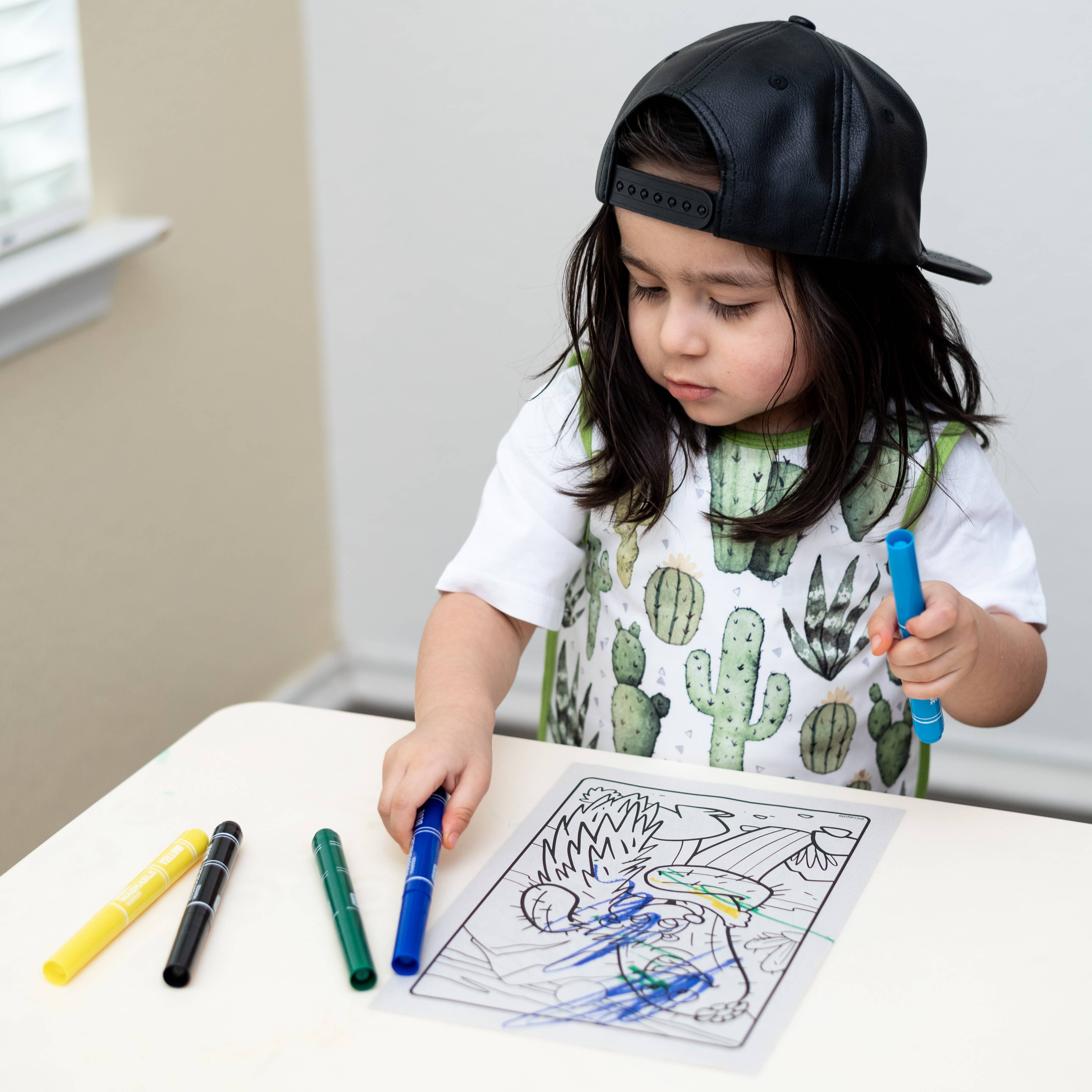 Desert Cactus Bapron: Toddler (6m-3T)