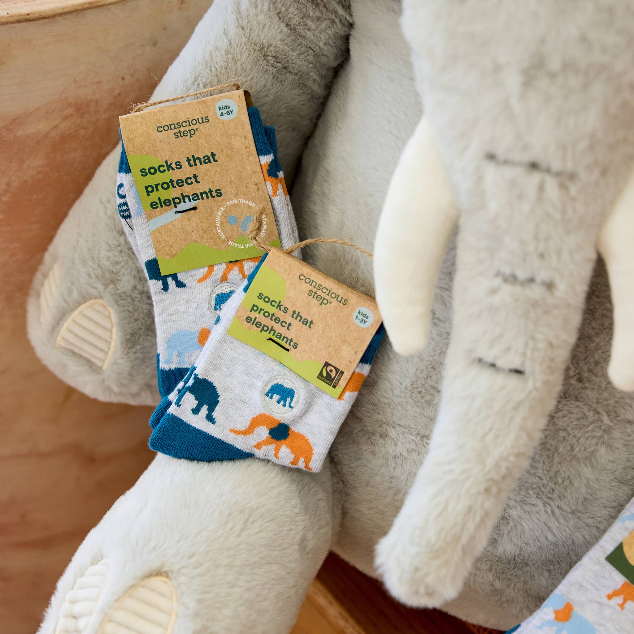 Kids Socks that Protect Elephants: Toddler