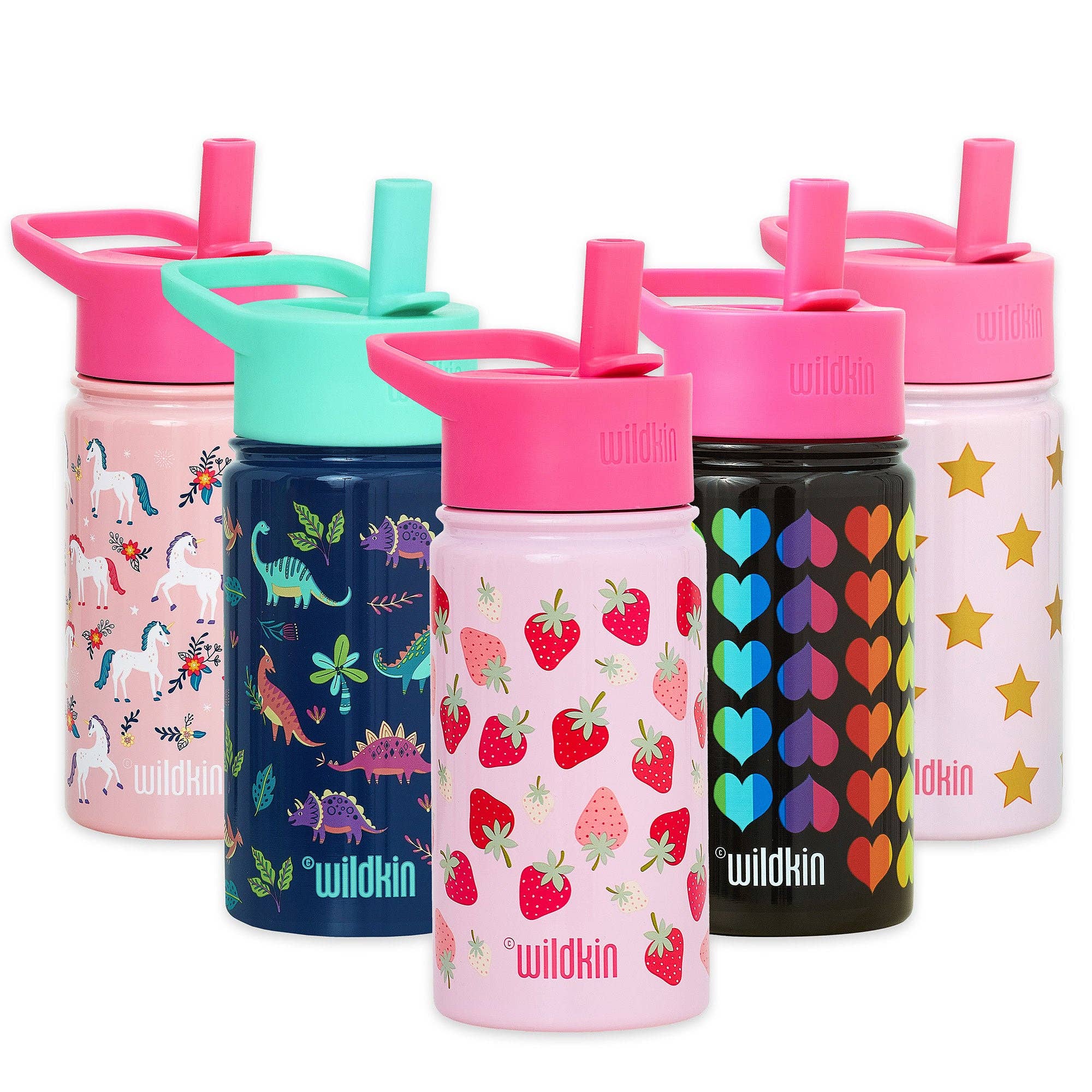 Butterfly Garden Blue 14 oz Steel Bottle-Little Sprout