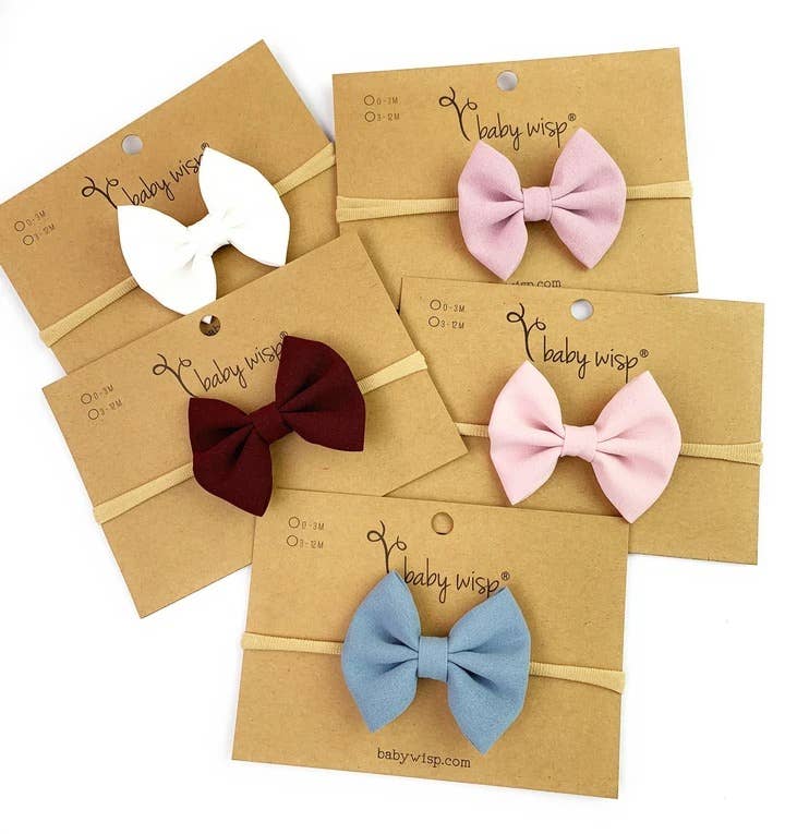 Infant Headband - Fanny Hair Bow Headband for Babies: Black-Little Sprout