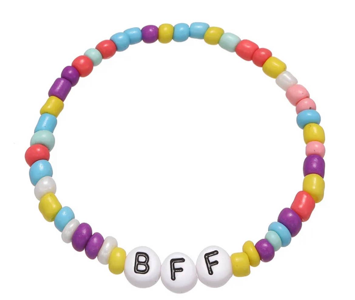 Beaded Friendship Stretch Bracelets: BFF-Little Sprout