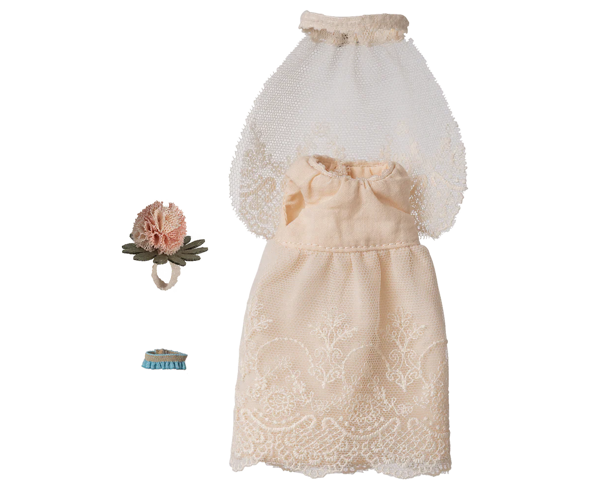 Maileg Wedding Dress Mum Mouse Little Sprout