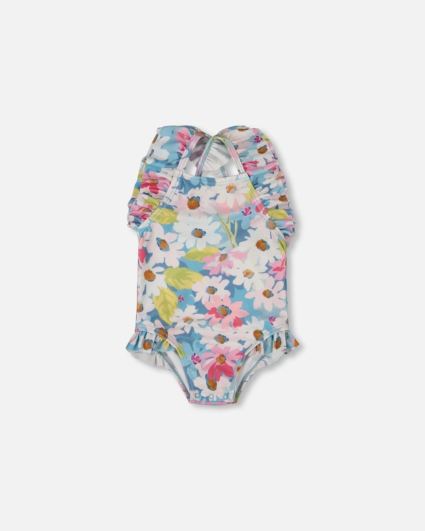One-Piece Swimsuit - Printed Flowers-Little Sprout