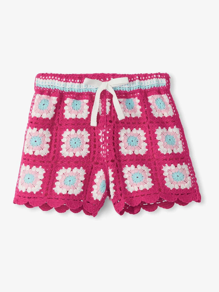 Hatley Raspberry Rose Crochet Shorts Little Sprout