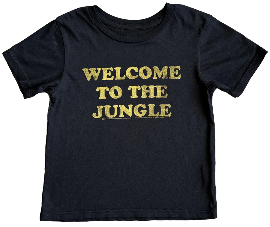 Guns N Roses Welcome to the Jungle Short Sleeve Tee - Jet Black-Little Sprout