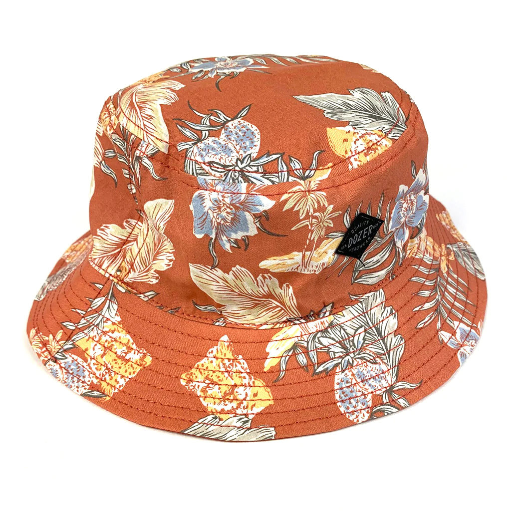 Boys Bucket Hat - Idris Rust-Little Sprout