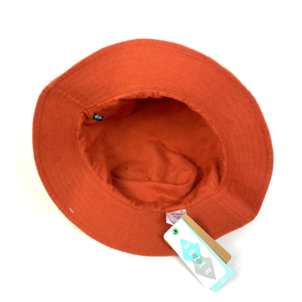Boys Bucket Hat - Idris Rust-Little Sprout