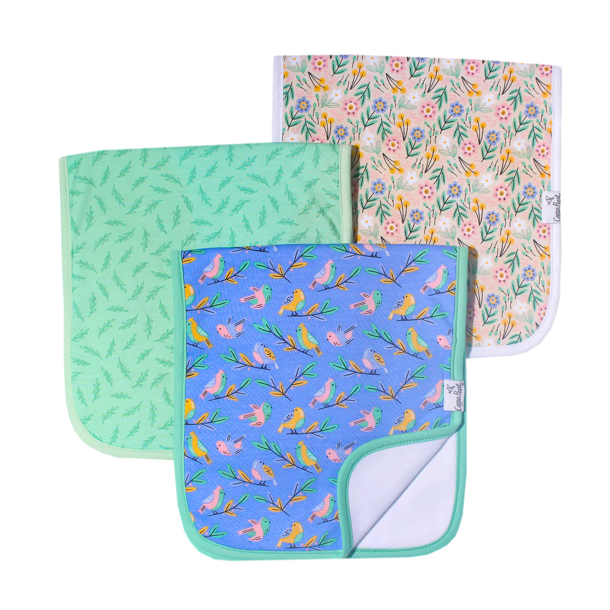 Burp Cloth Set (3 Pack) - Birdie-Little Sprout