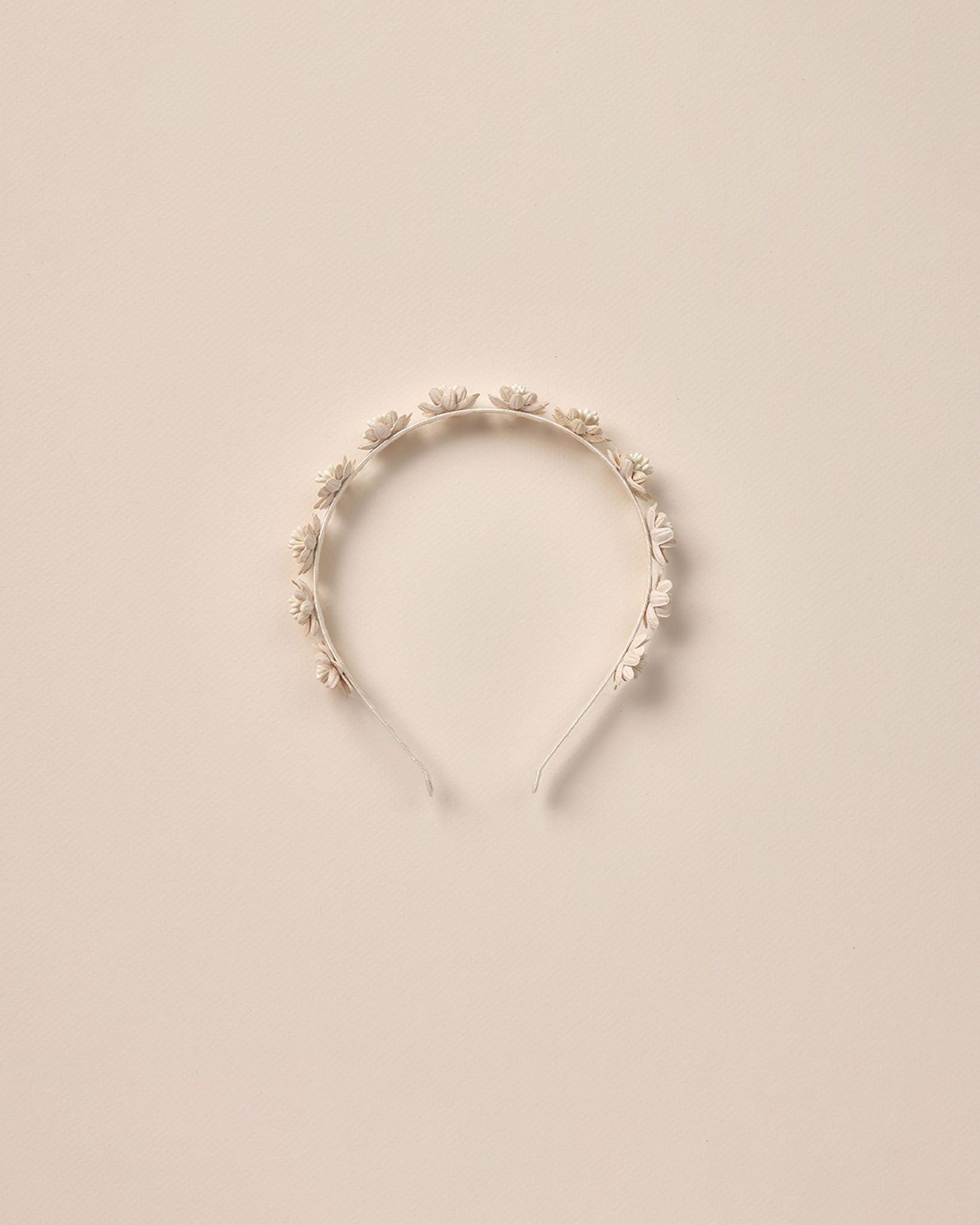 Floral Headband - Ivory-Little Sprout